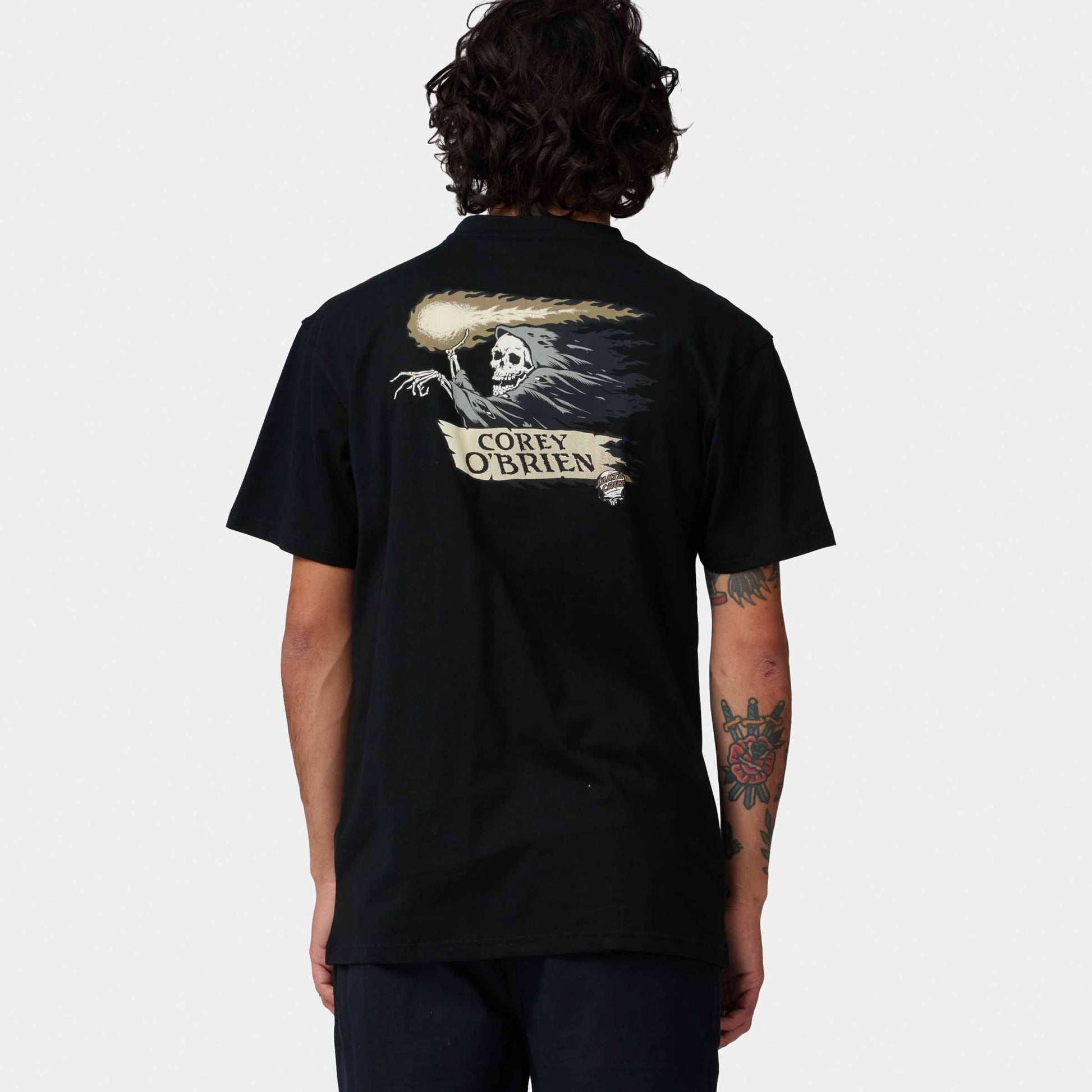 Santa Cruz O'Brien Reaper T Shirt Black