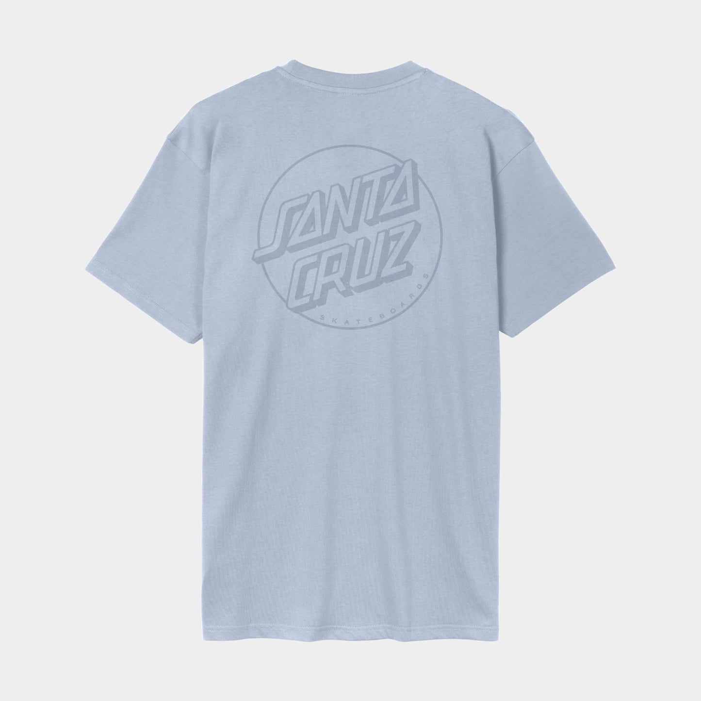 Santa Cruz Tonal Opus Dot Stripe T Shirt Fresh Blue