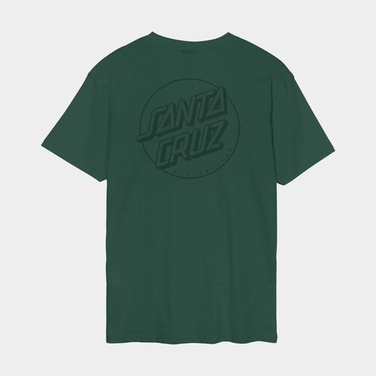 Santa Cruz Tonal Opus Dot Stripe T Shirt Kale