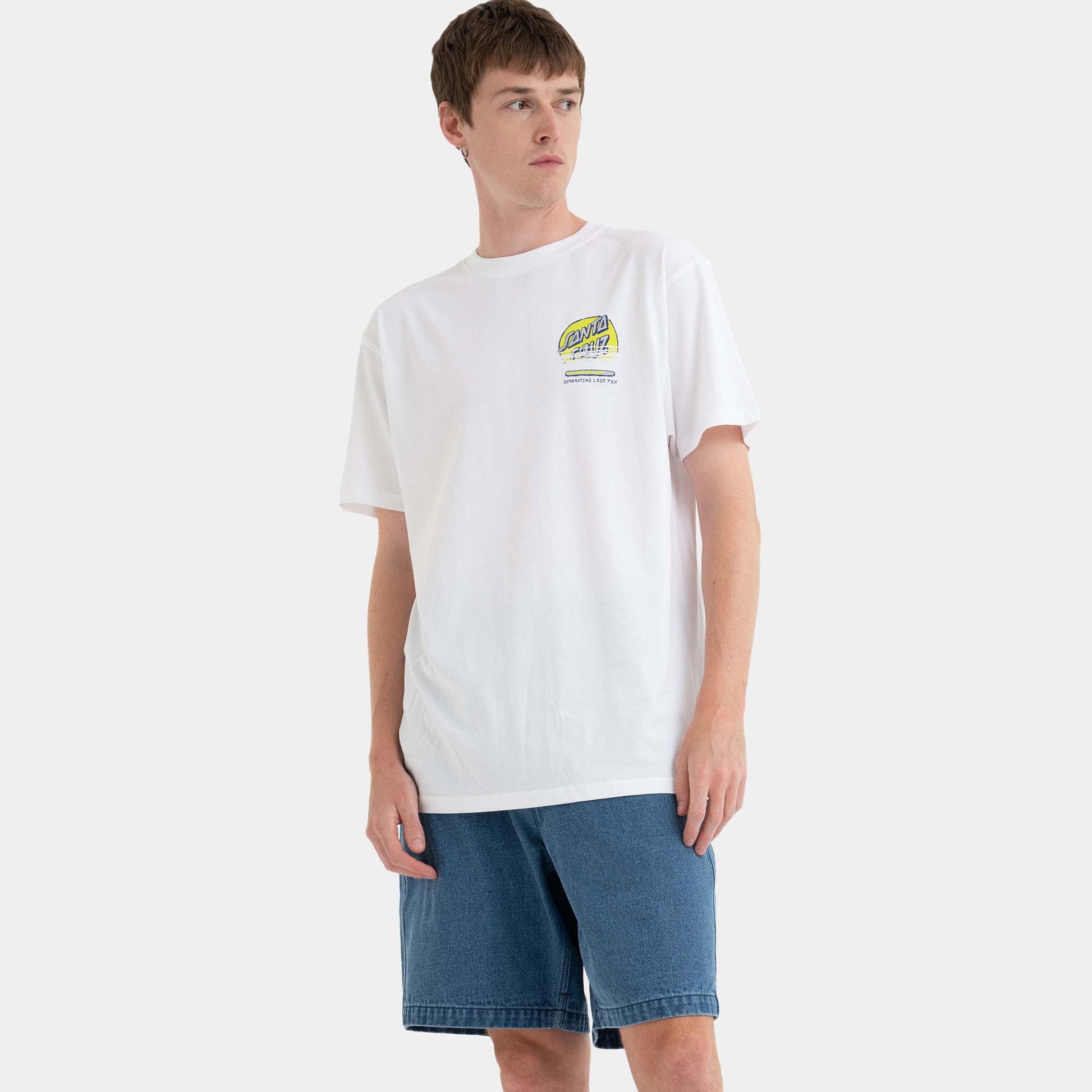 Santa Cruz Skateboards | Self Destruct T Shirt White