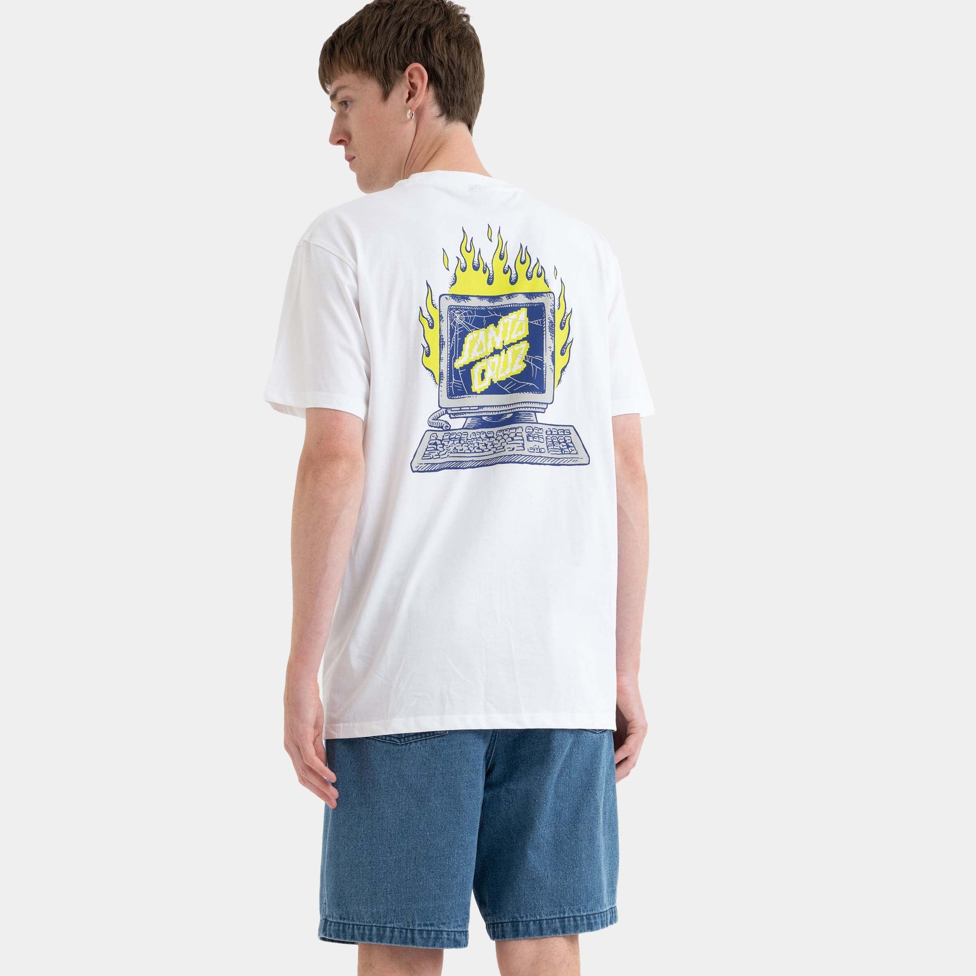 Santa Cruz Skateboards | Self Destruct T Shirt White