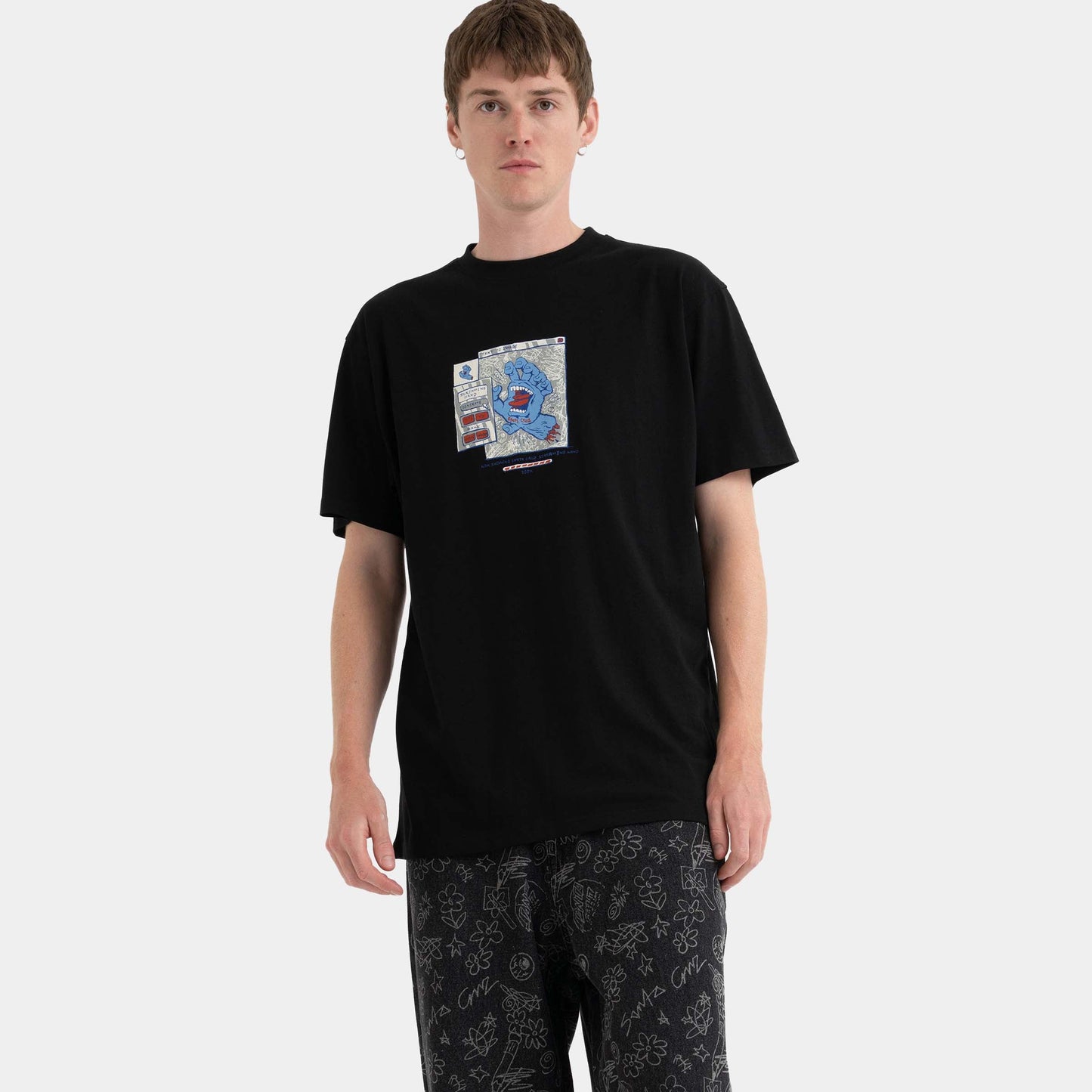 Santa Cruz Skateboards | Artificial Hand Front T Shirt Black