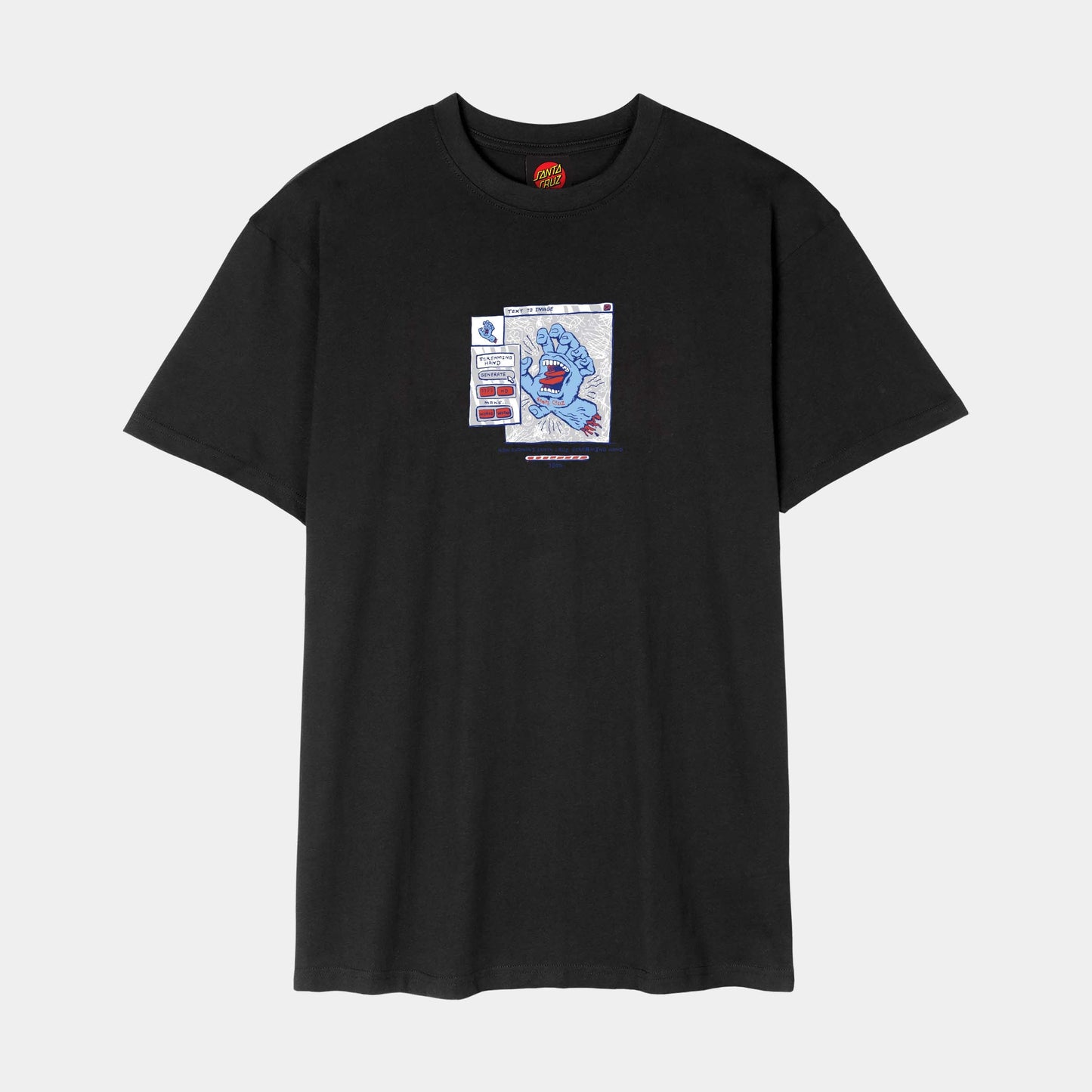 Santa Cruz Skateboards | Artificial Hand Front T Shirt Black