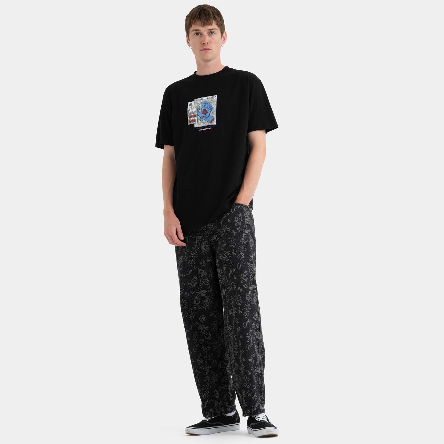 Santa Cruz Skateboards | Artificial Hand Front T Shirt Black