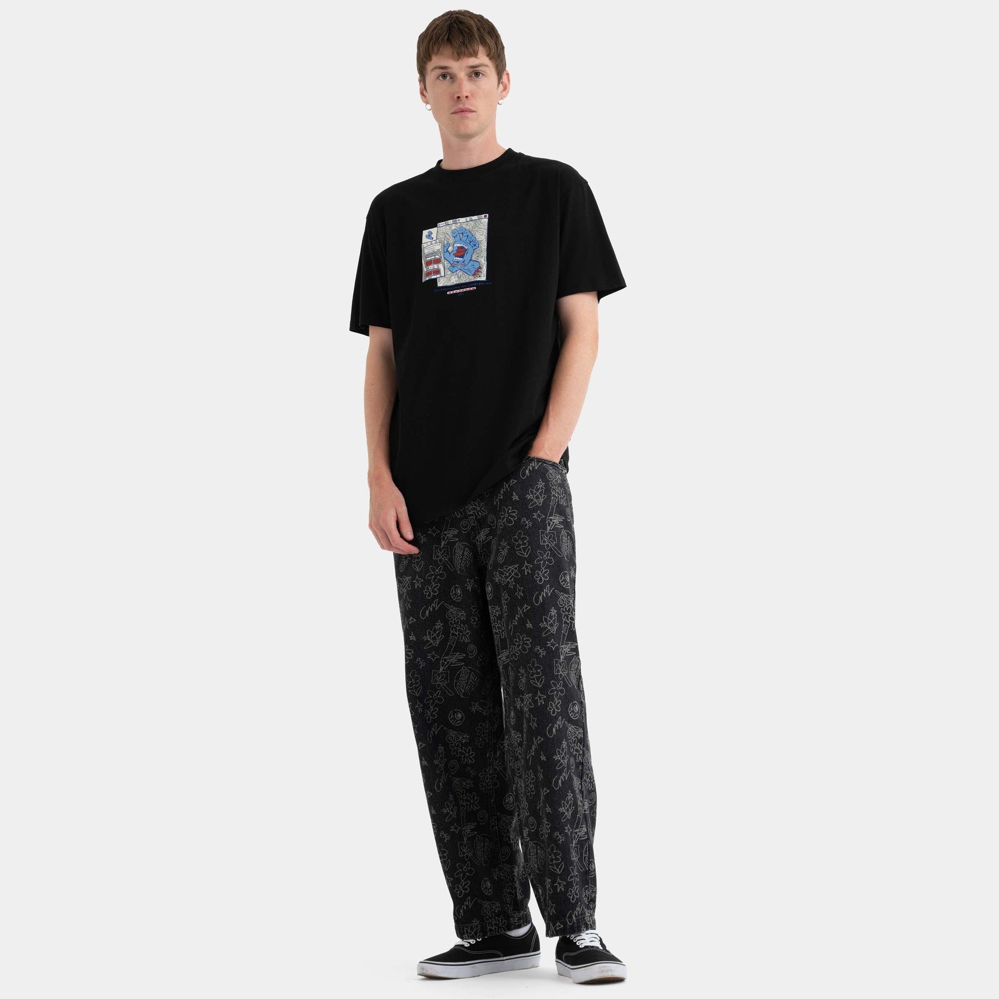 Santa Cruz Skateboards | Artificial Hand Front T Shirt Black