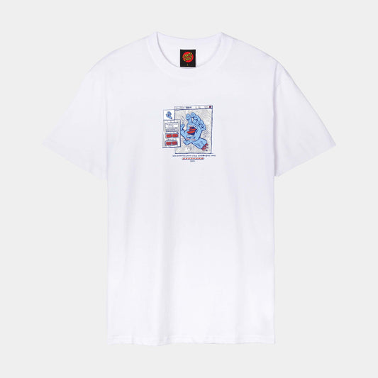 Santa Cruz Skateboards | Artificial Hand Front T Shirt White