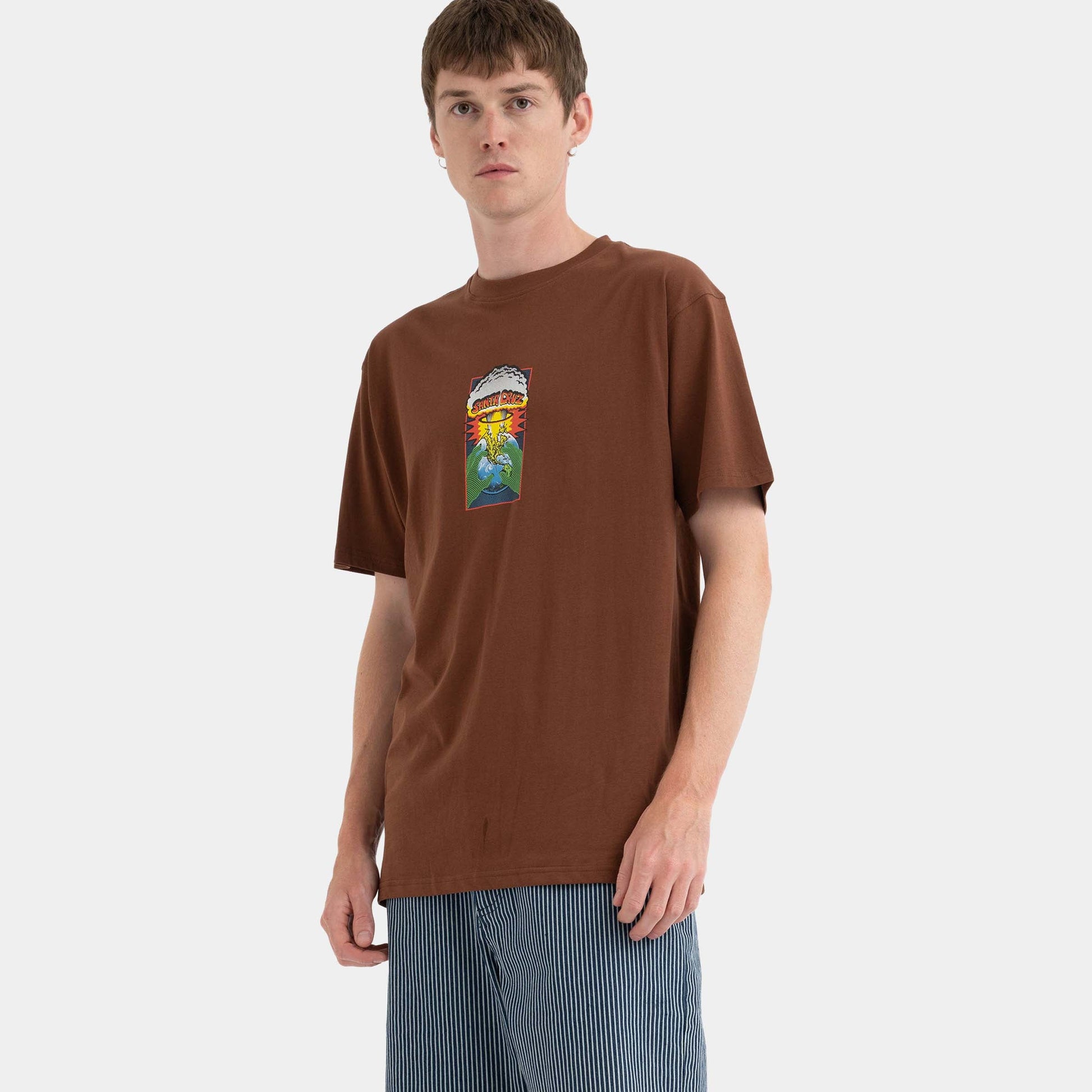Santa Cruz Skateboards | Kendall End Of The World Front T Shirt Sepia Brown