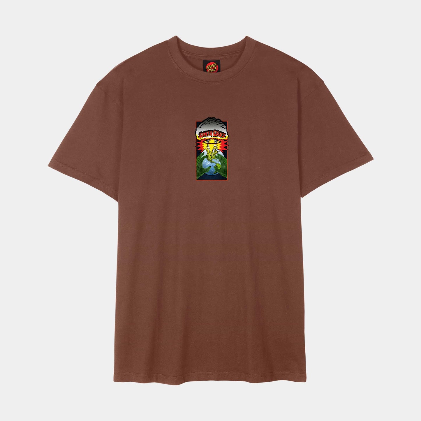 Santa Cruz Skateboards | Kendall End Of The World Front T Shirt Sepia Brown