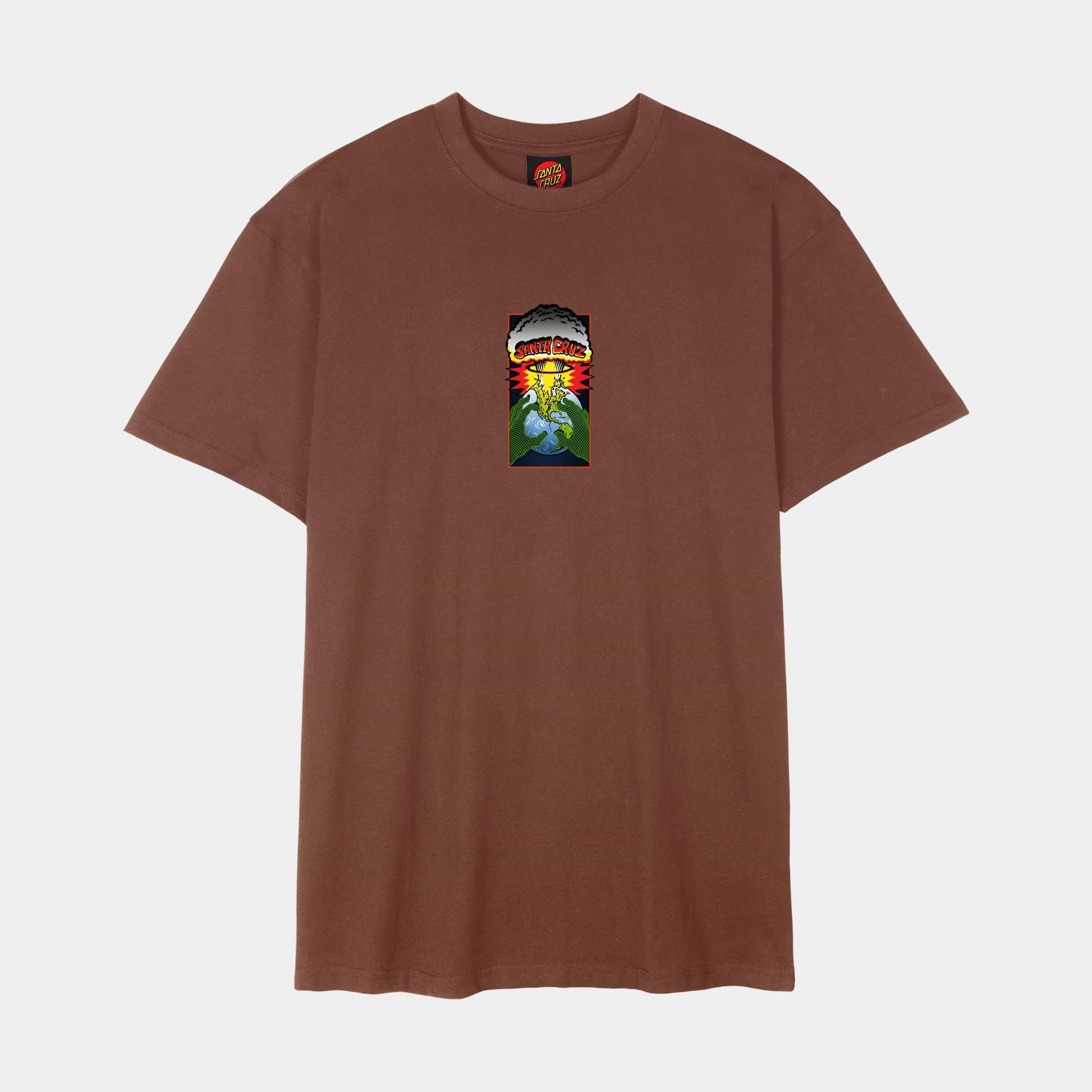 Santa Cruz Skateboards | Kendall End Of The World Front T Shirt Sepia Brown