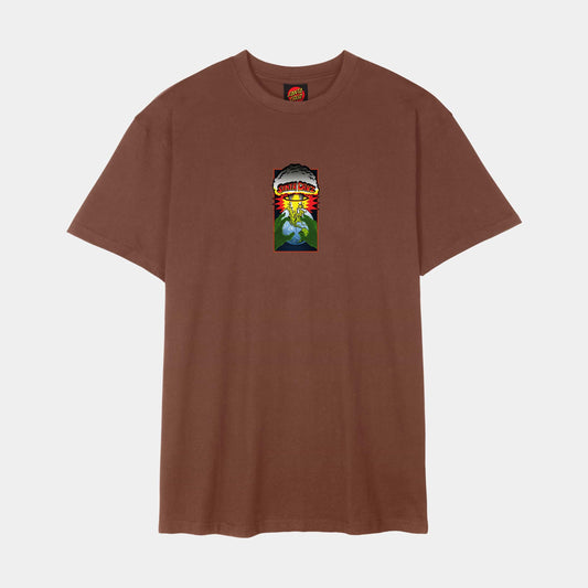 Santa Cruz Skateboards | Kendall End Of The World Front T Shirt Sepia Brown