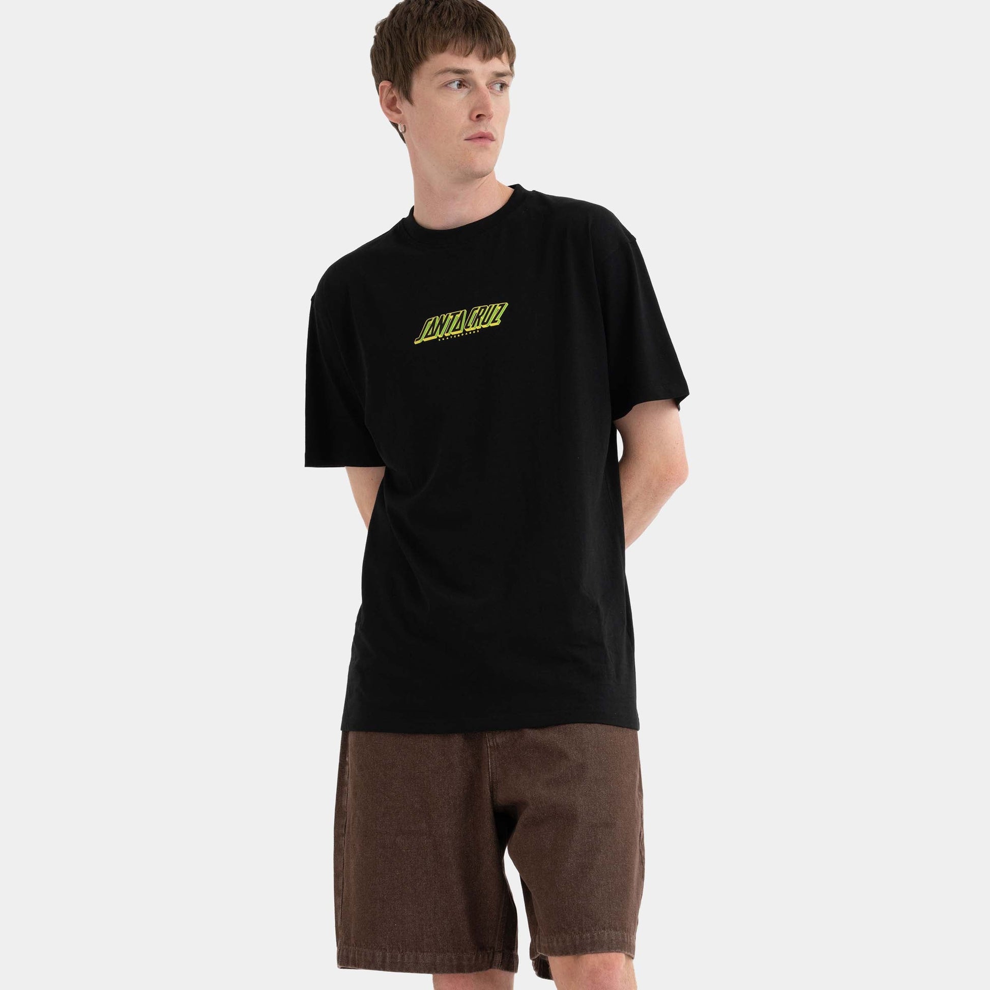 Santa Cruz Skateboards | Roskopp Cruz Control T Shirt Black