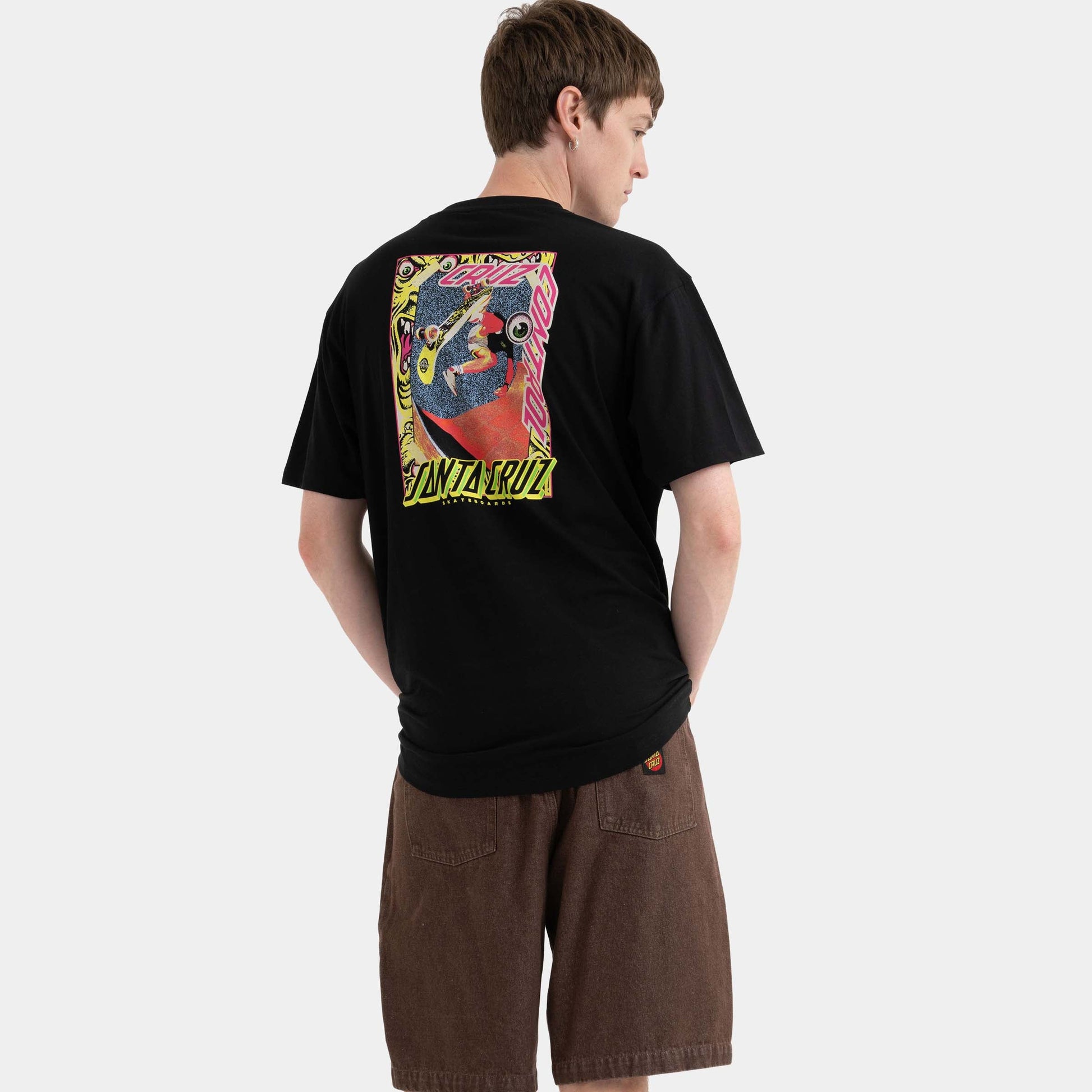 Santa Cruz Skateboards | Roskopp Cruz Control T Shirt Black