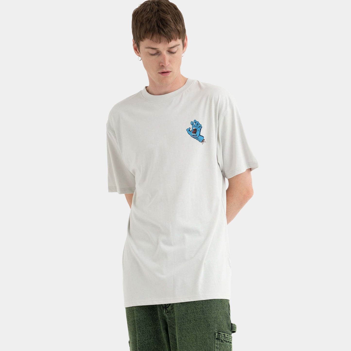 Santa Cruz Skateboards | Screaming Hand Chest T Shirt Mist