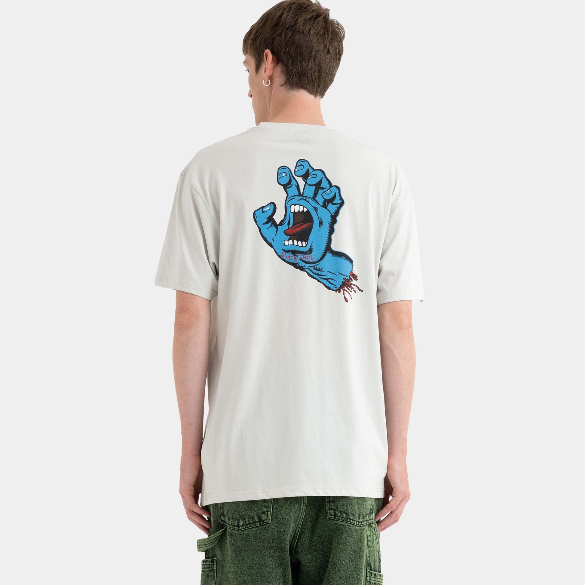 Santa Cruz Skateboards | Screaming Hand Chest T Shirt Mist