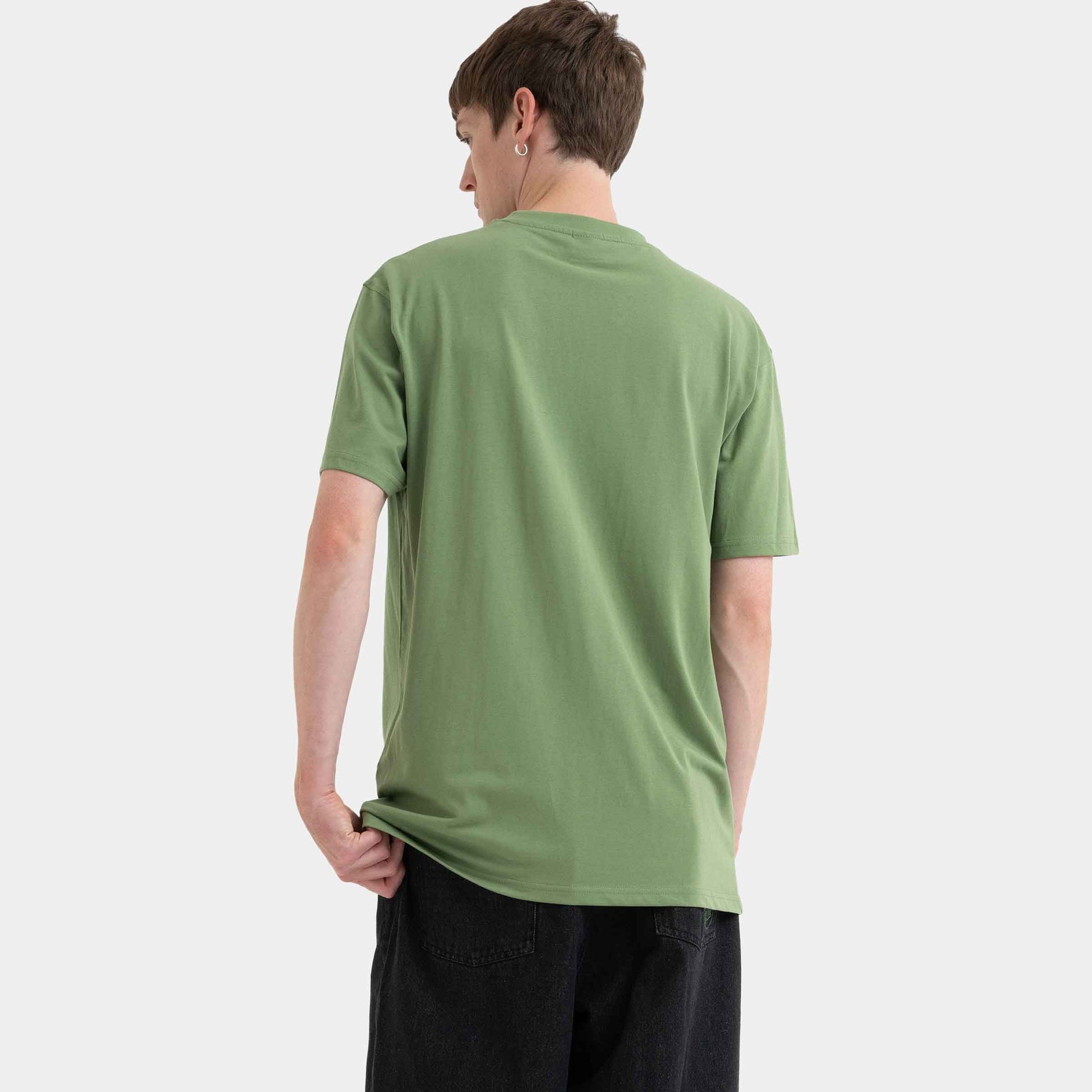 Santa Cruz Skateboards | Delfino Spotlight Front T Shirt Dill Green