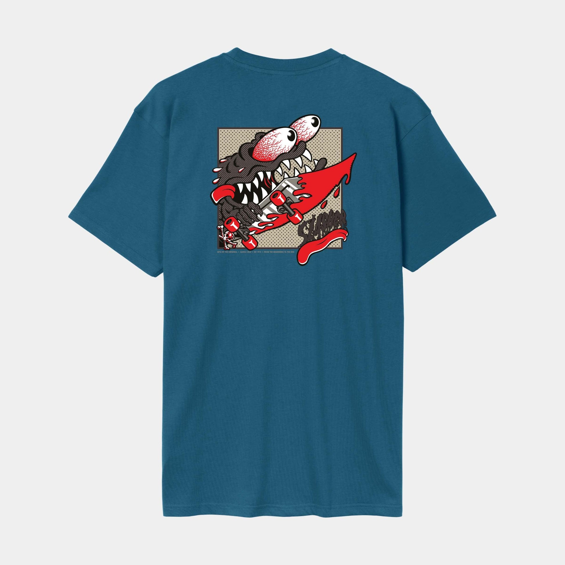 Santa Cruz Skateboards | Meek Slasher Box T Shirt Dark Teal