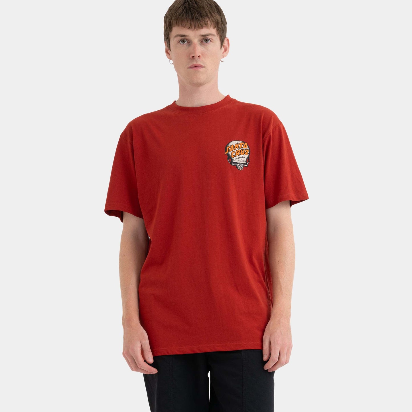 Santa Cruz Skateboards | O'Brien Scream Reaper T Shirt Dark Rust