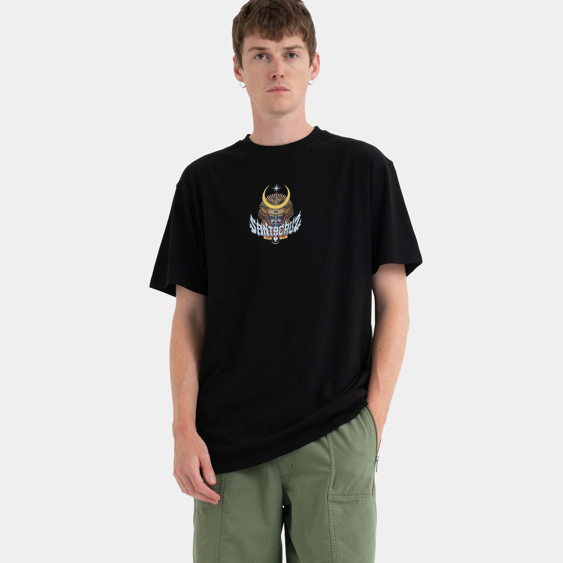 Santa Cruz Skateboards | Winkowski Samurai Front T Shirt Black