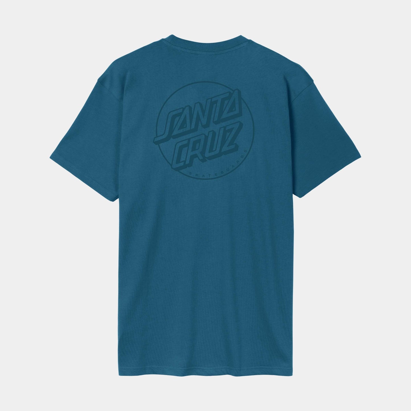 Santa Cruz Skateboards | Tonal Opus Dot Stripe T Shirt Dark Teal