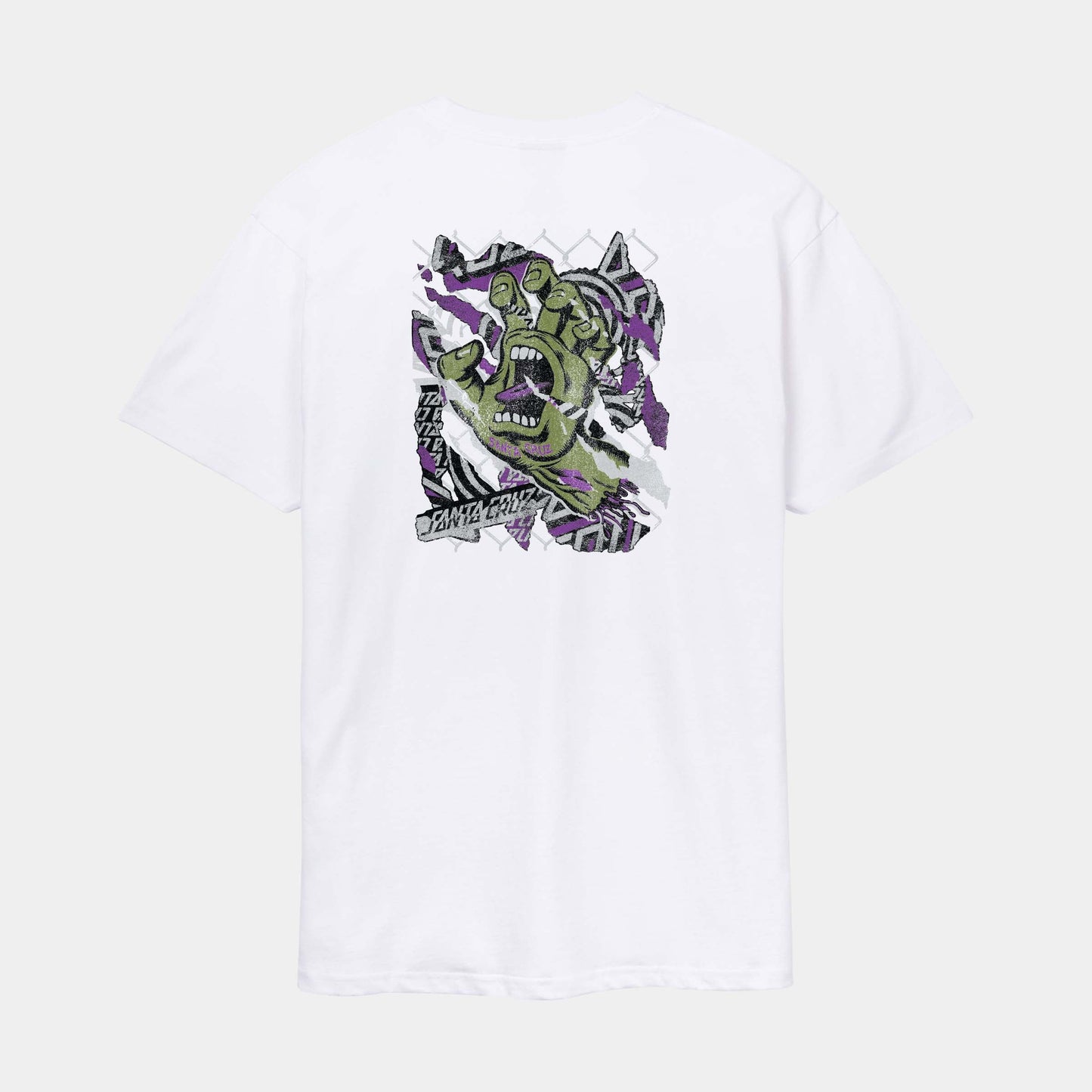 Santa Cruz | Damaged Hand T Shirt White