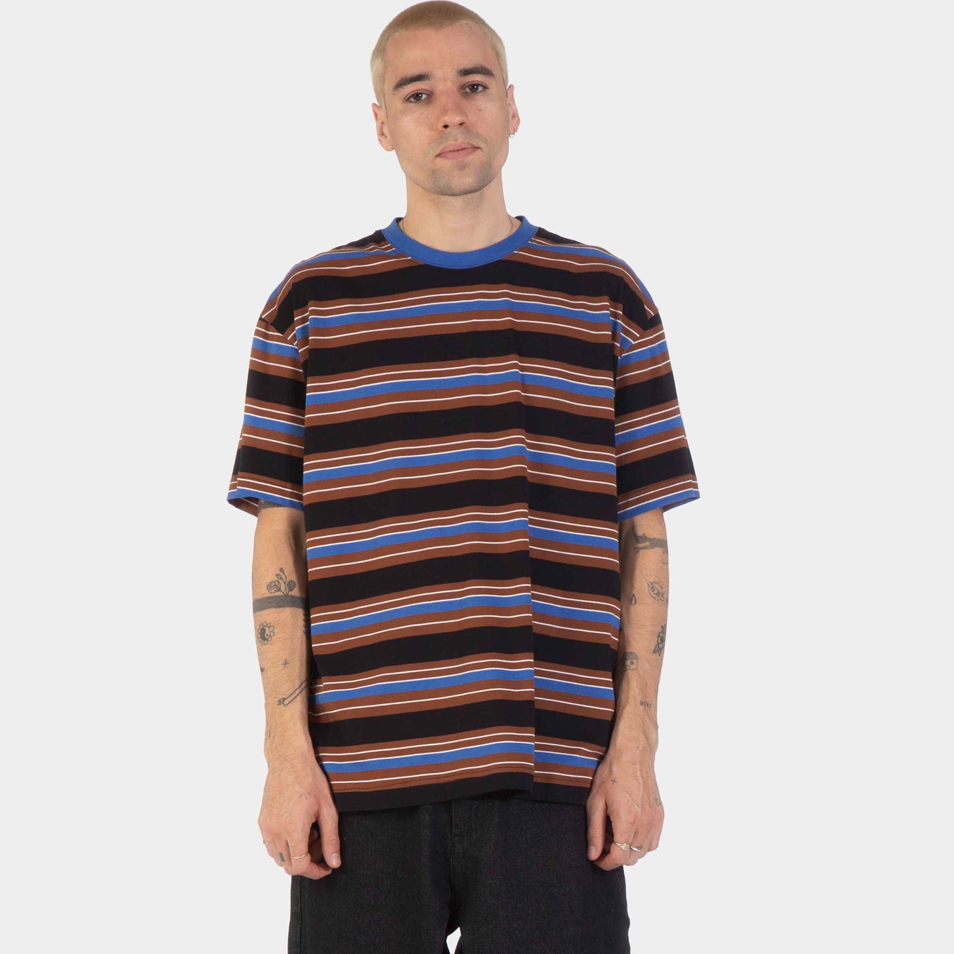 Santa Cruz | Derby T Shirt Sapphire Stripe