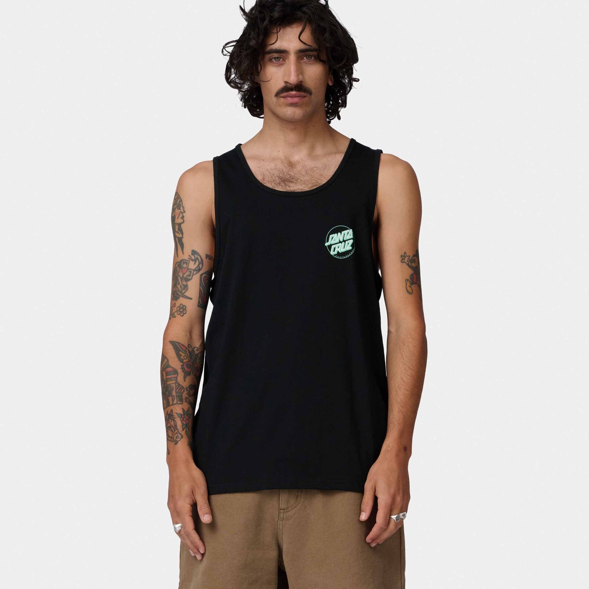 Santa Cruz Partial Dot Vest Black Mint