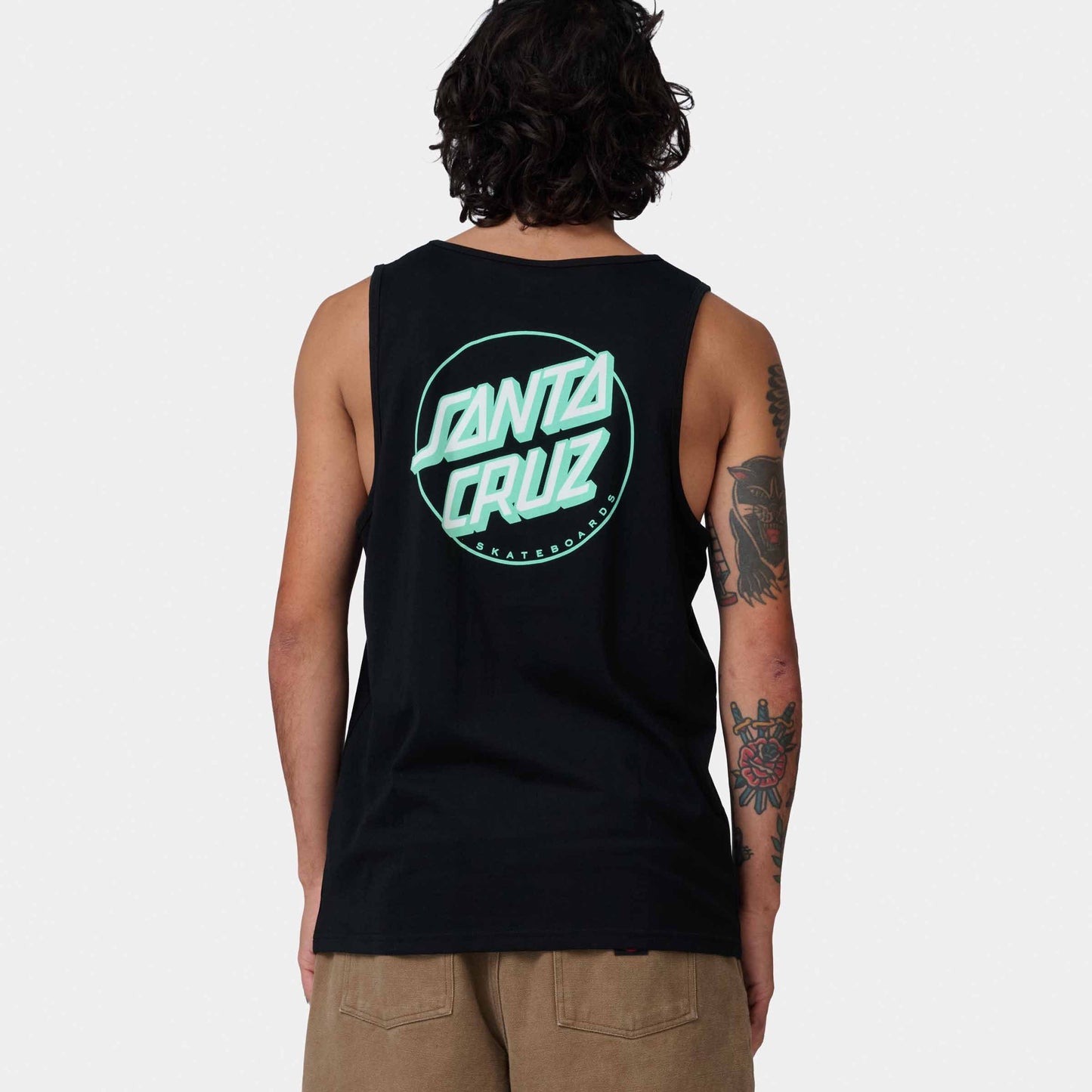 Santa Cruz Partial Dot Vest Black Mint