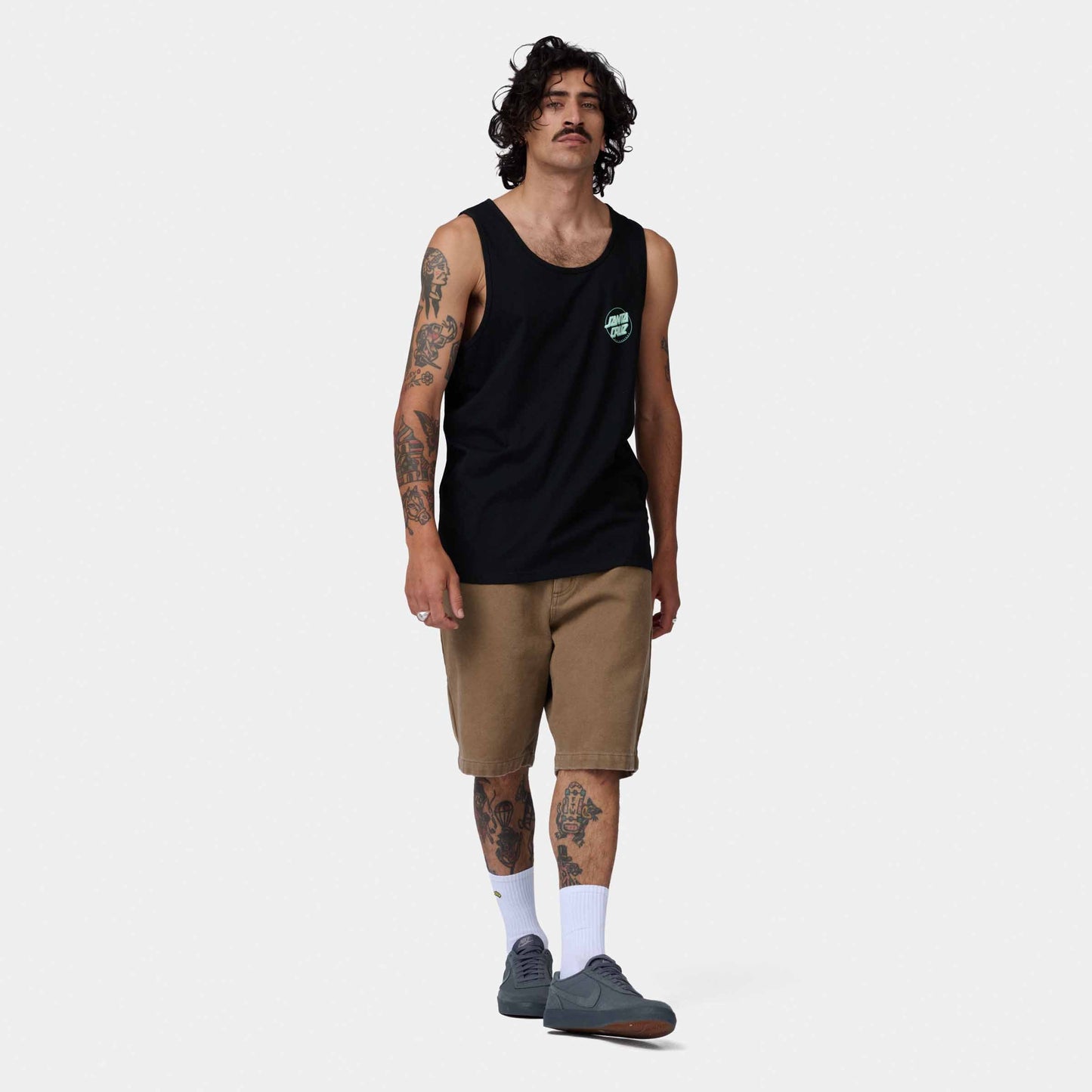 Santa Cruz Partial Dot Vest Black Mint