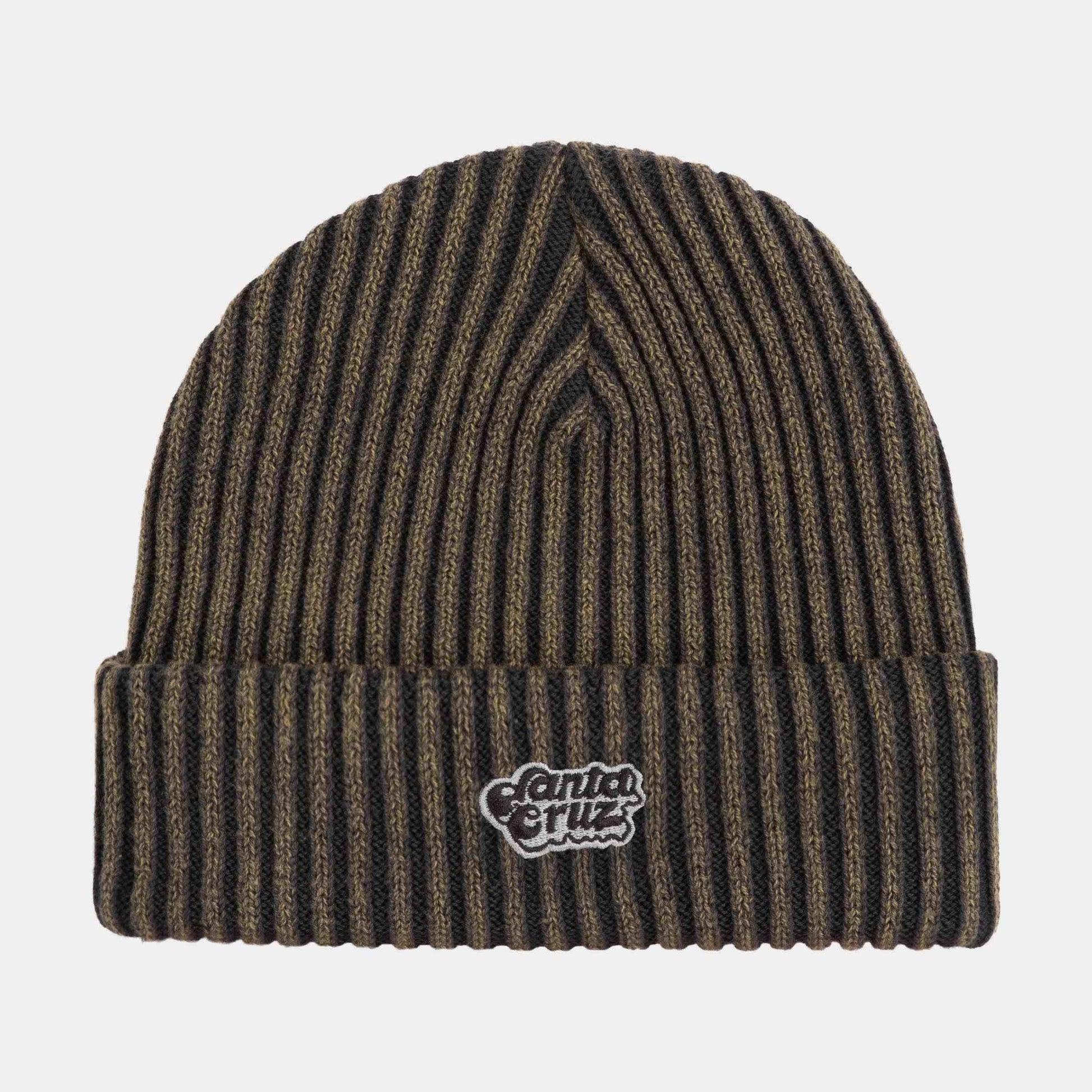 Santa Cruz | Groovy Stack Beanie Charcoal Wash