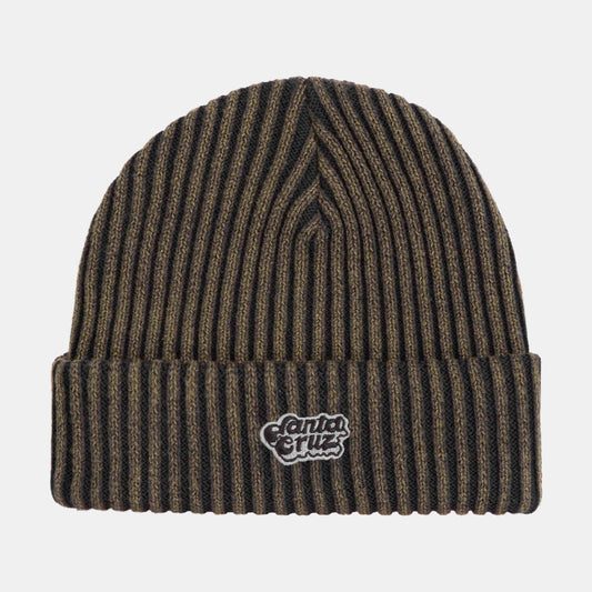 Santa Cruz | Groovy Stack Beanie Charcoal Wash