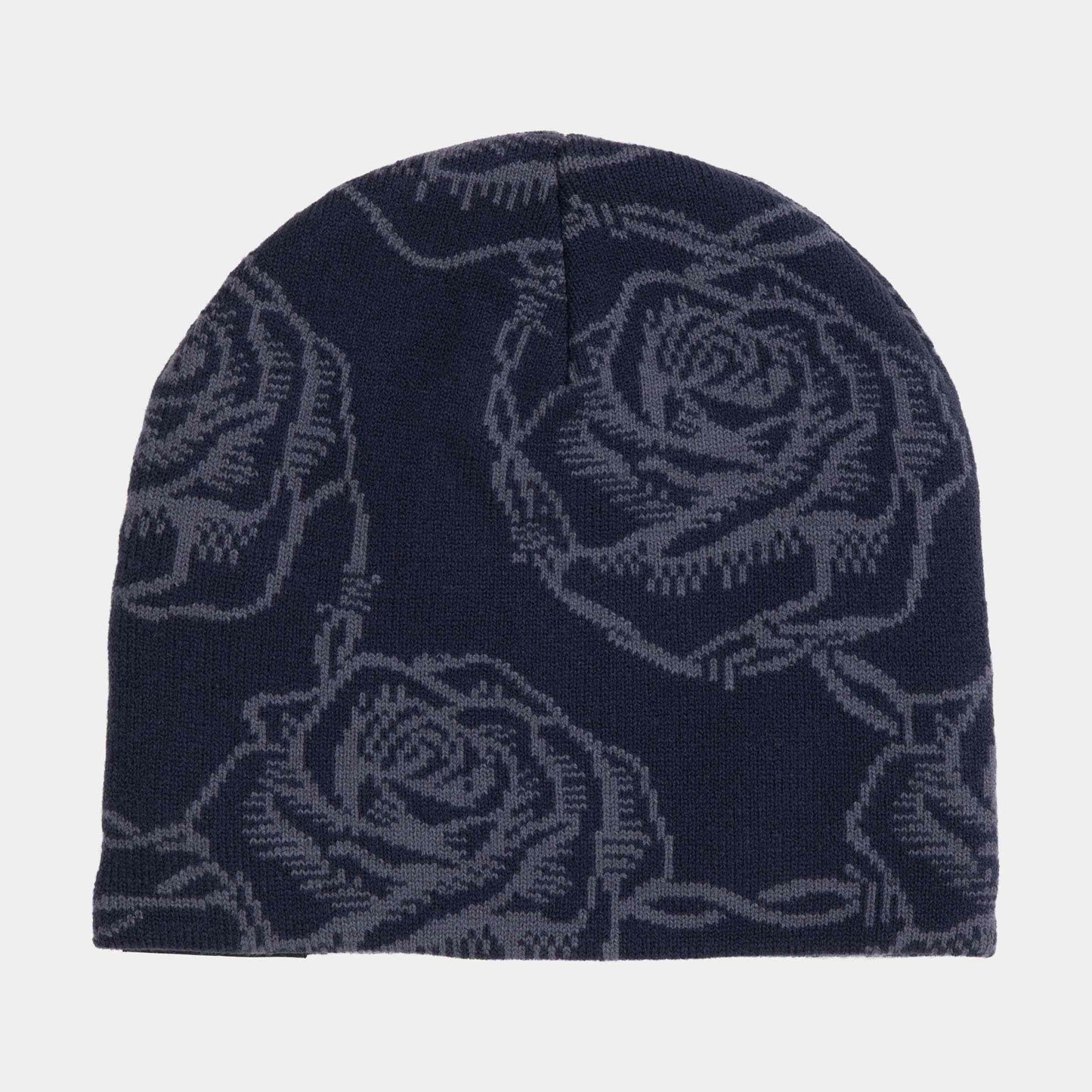 Santa Cruz | Strip Skull Beanie Navy Roses