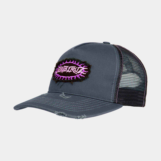 Acid Oval Dot Front Meshback Hat