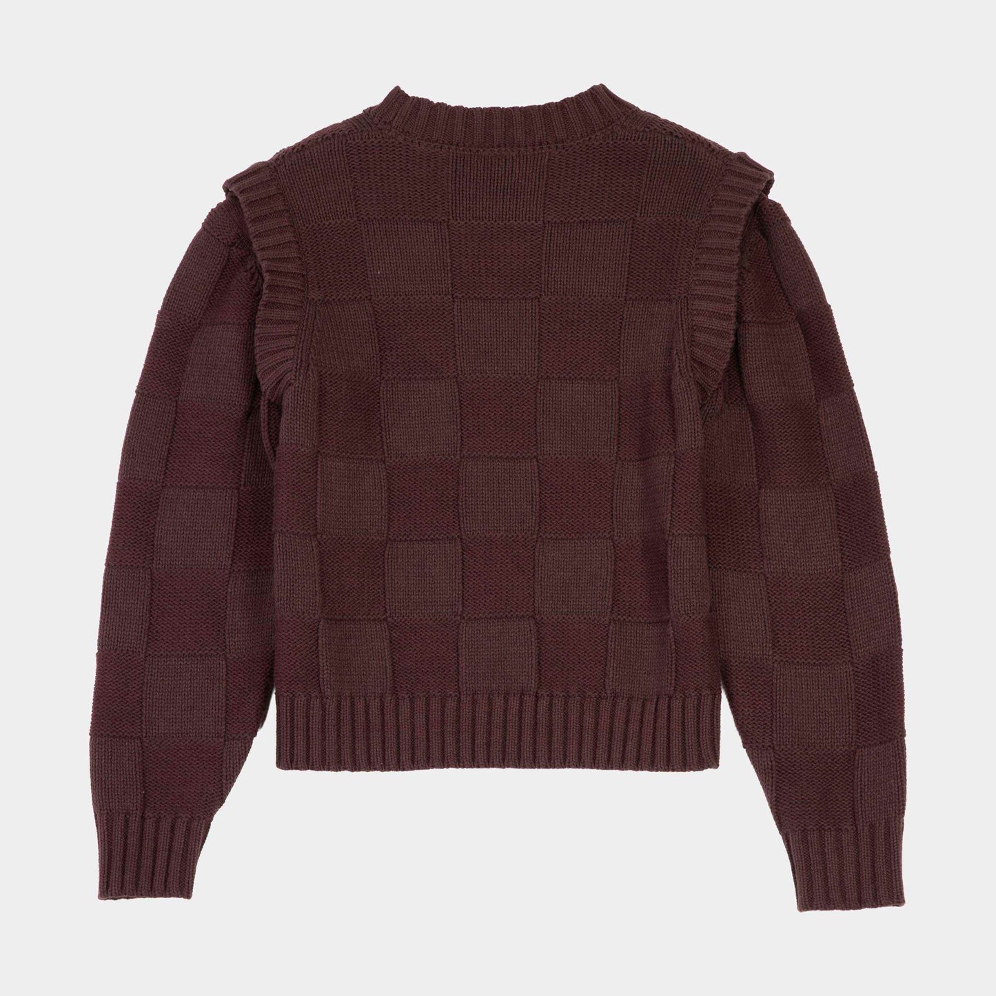 Santa Cruz | Check 2 In 1 Knit Crew Cocoa Powder