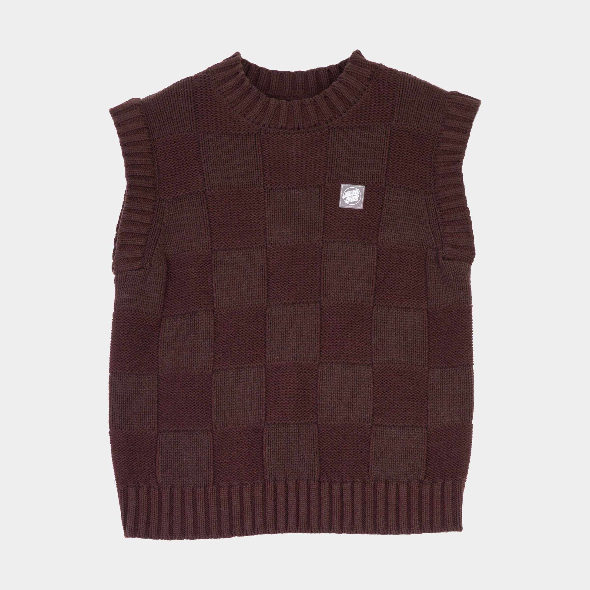 Santa Cruz | Check 2 In 1 Knit Crew Cocoa Powder