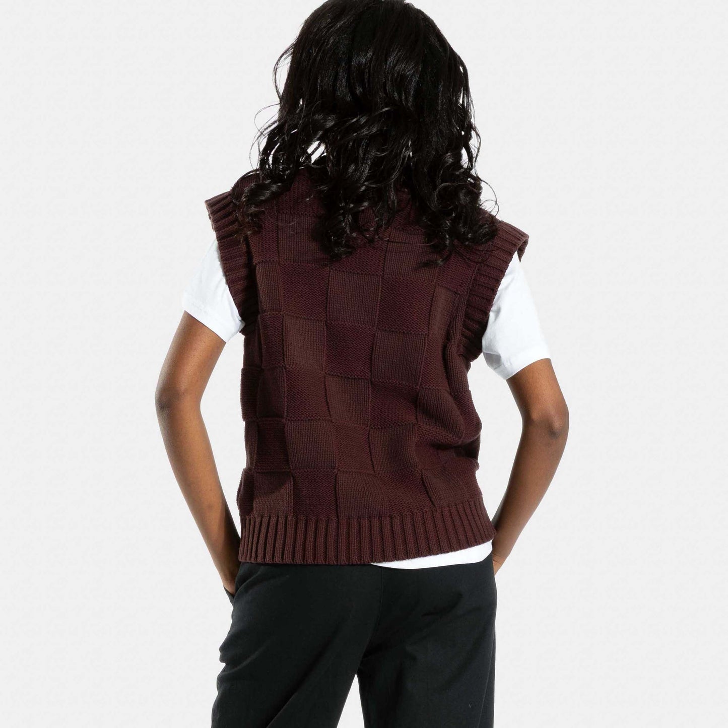 Santa Cruz | Check 2 In 1 Knit Crew Cocoa Powder