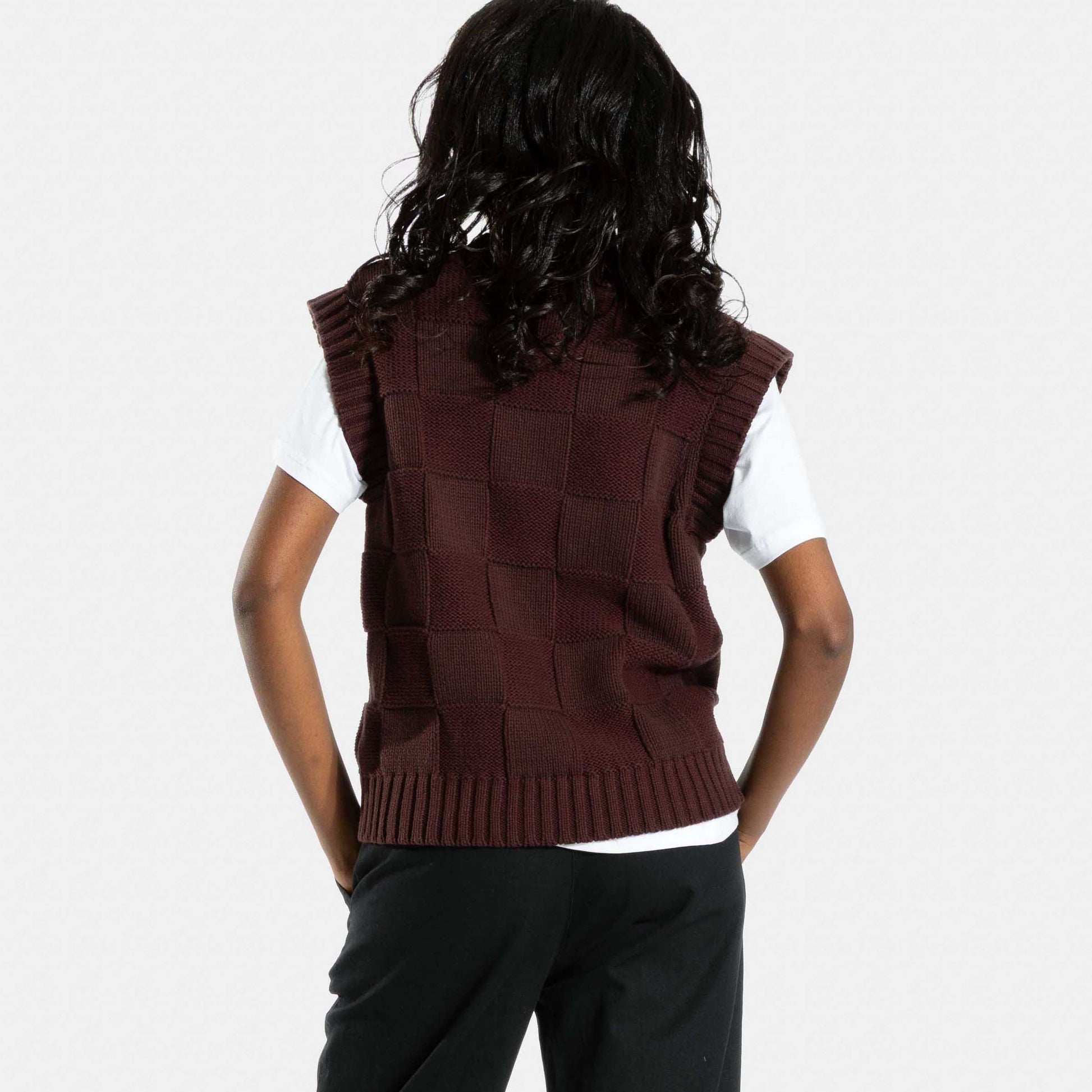 Santa Cruz | Check 2 In 1 Knit Crew Cocoa Powder