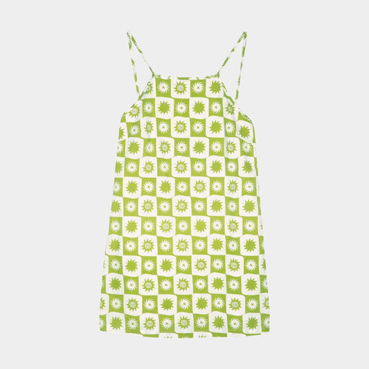 Santa Cruz Sun Daze Mini Dress Green Sun Daze