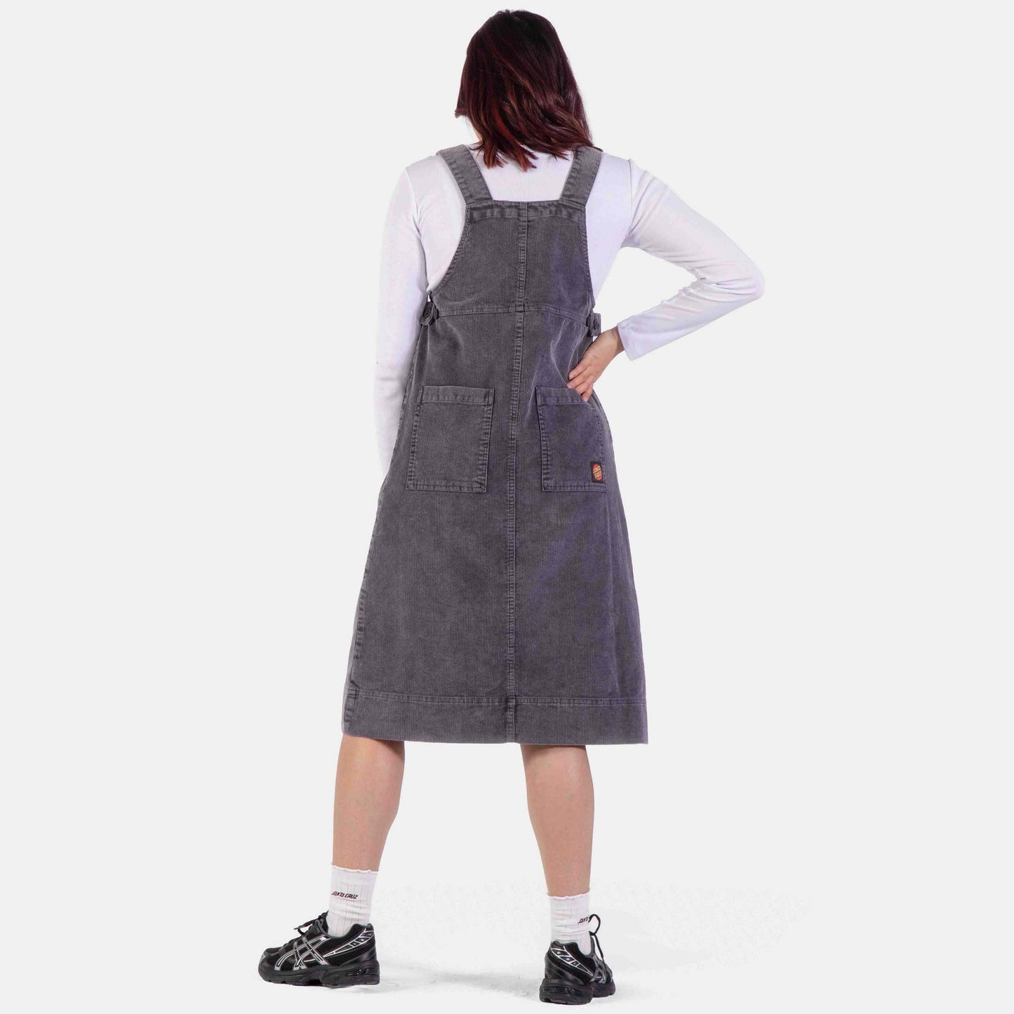 Santa Cruz | Classic Pinafore Dress Grey Wash