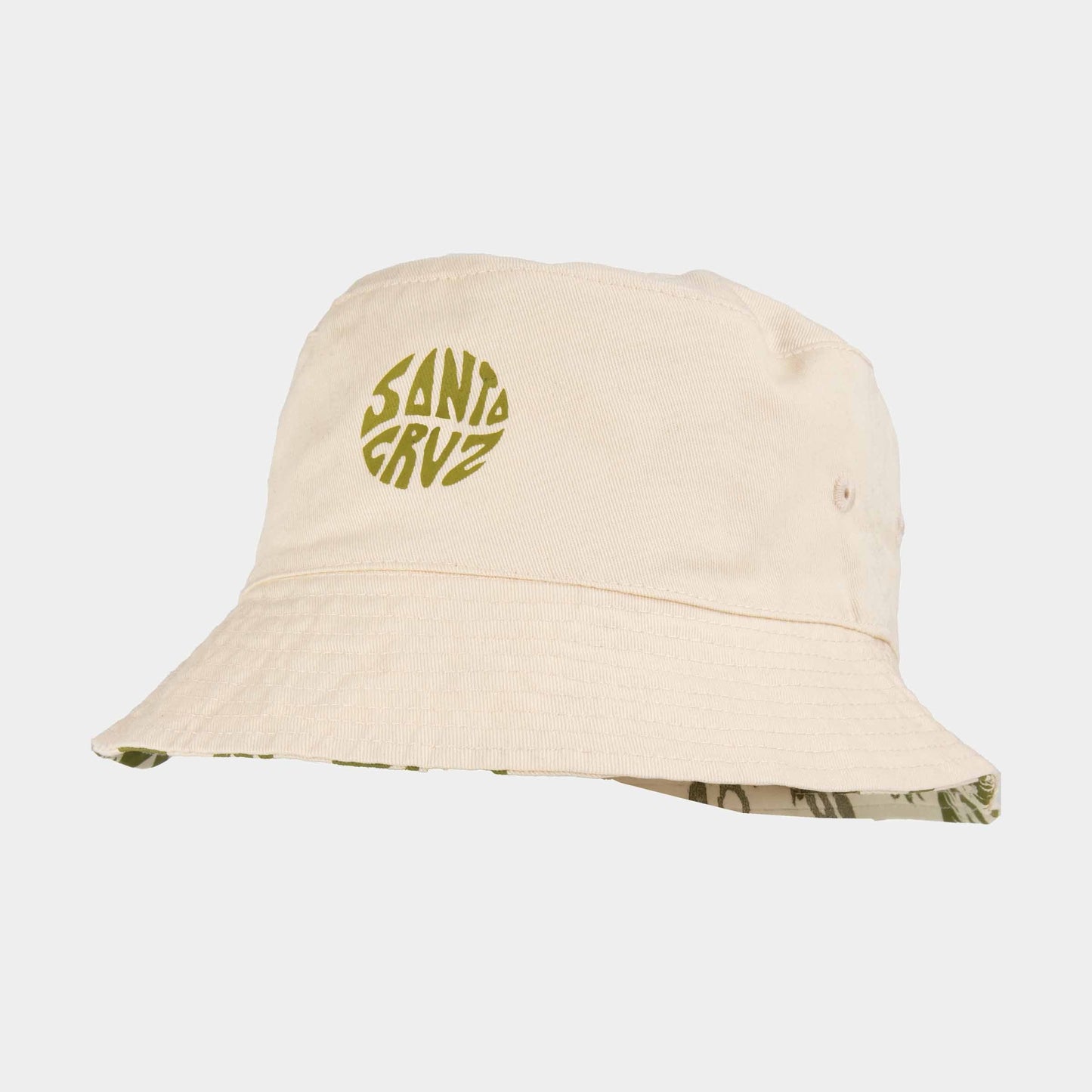 Santa Cruz Sun Daze Reversible Bucket Hat Green Sun Daze Off White