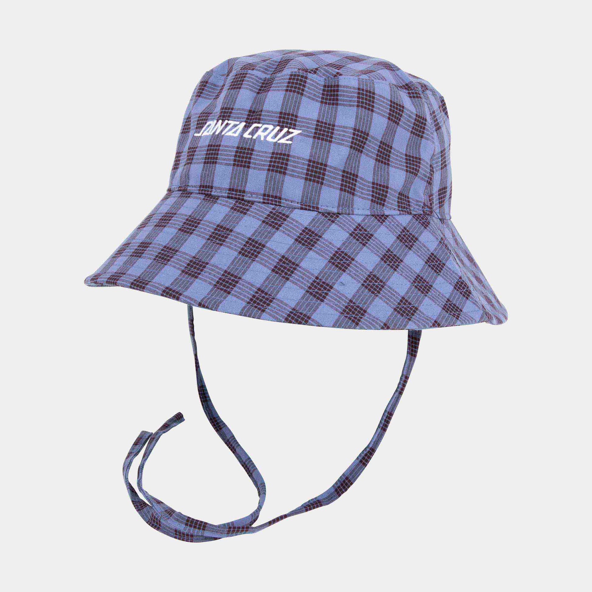 Santa Cruz Skateboards | Strip Tie Bucket Hat Lavender Blue Check