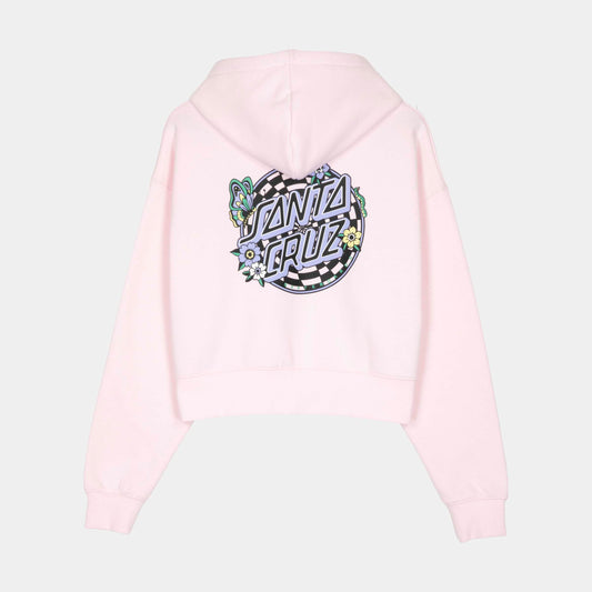Santa Cruz Field Check Butterfly Hoodie Rose Quartz