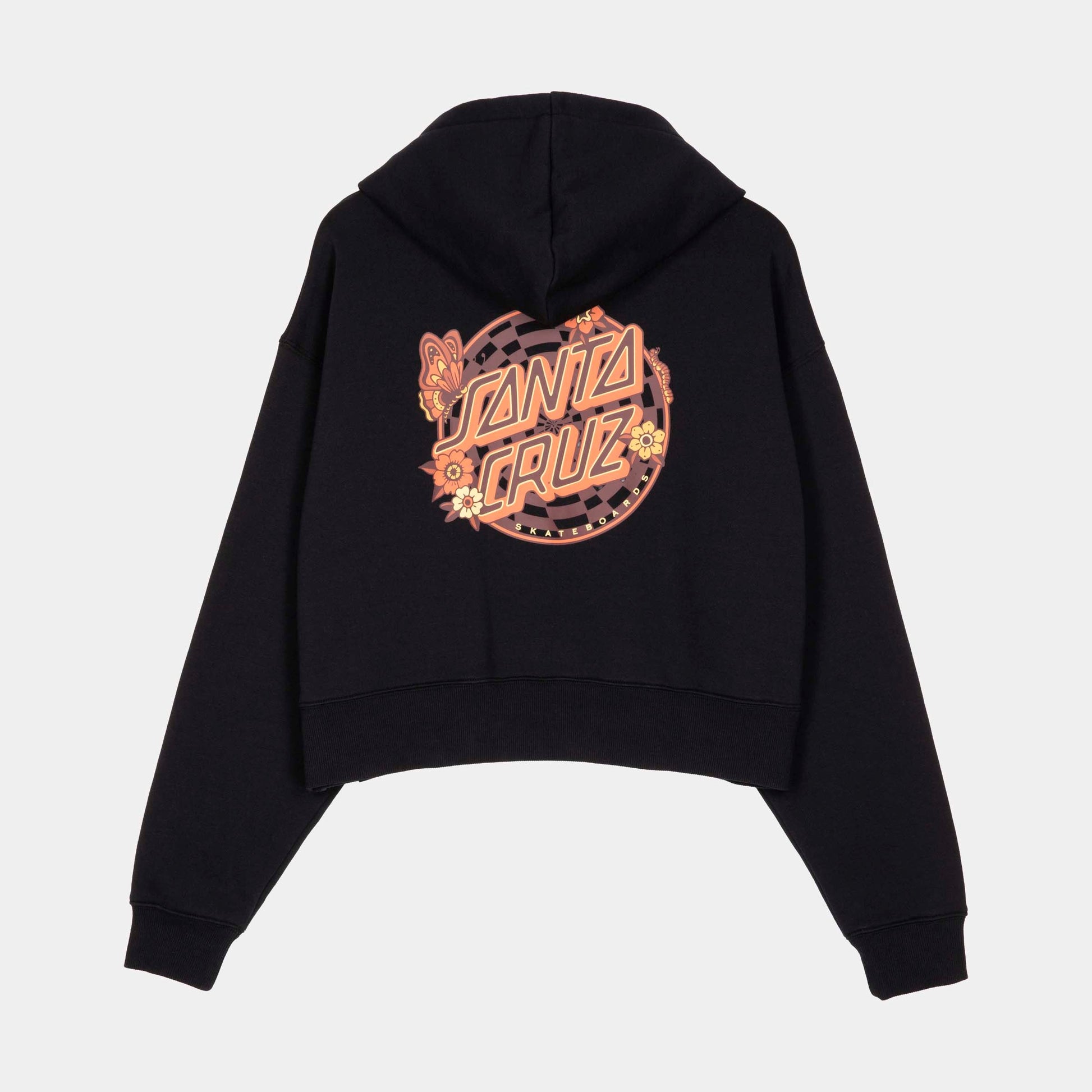 Santa Cruz Field Check Butterfly Hoodie Black