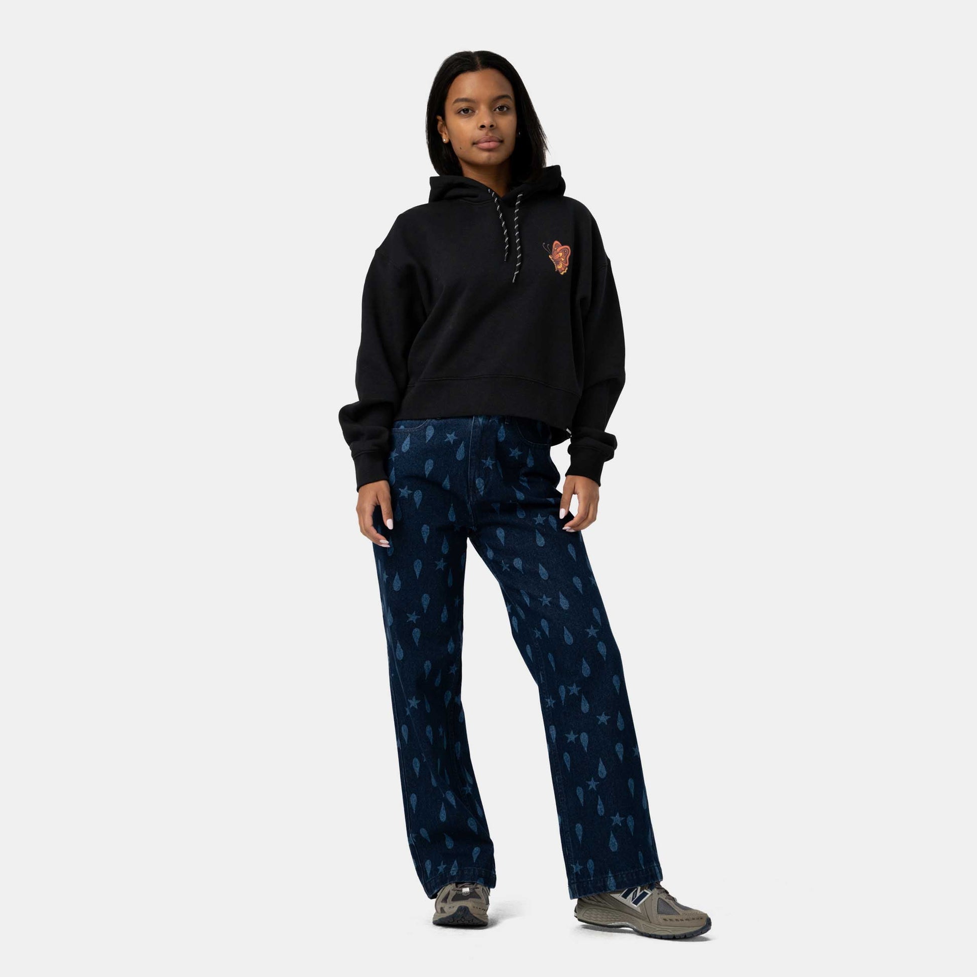 Santa Cruz Field Check Butterfly Hoodie Black
