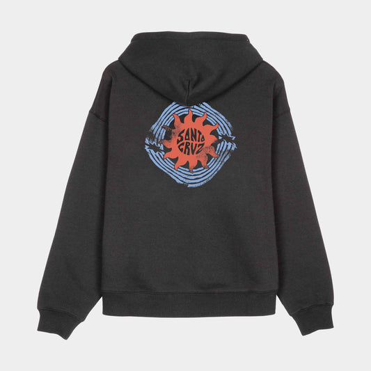 Santa Cruz Sun Daze Hoodie Black Wash