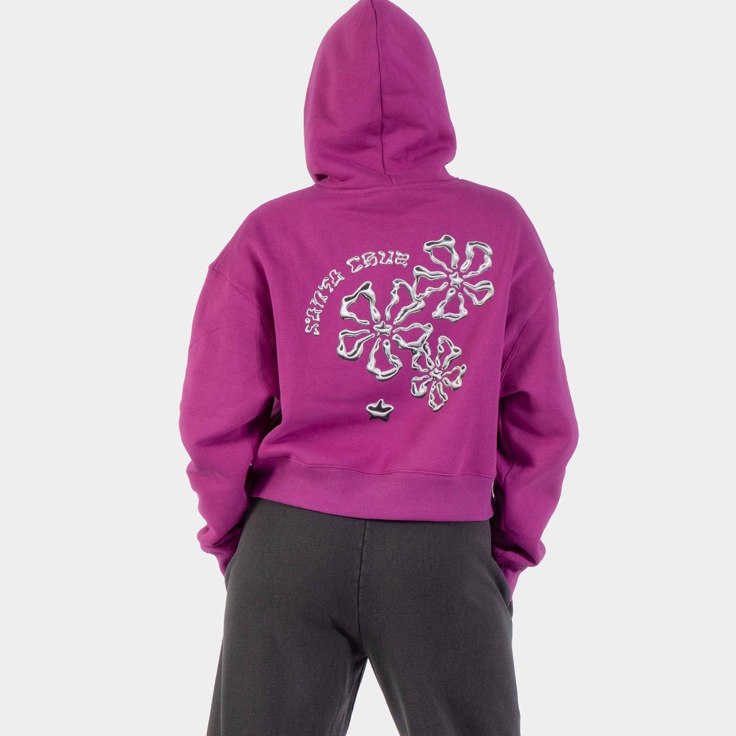 Santa Cruz | Chrome Flower Stack Hoodie Berry