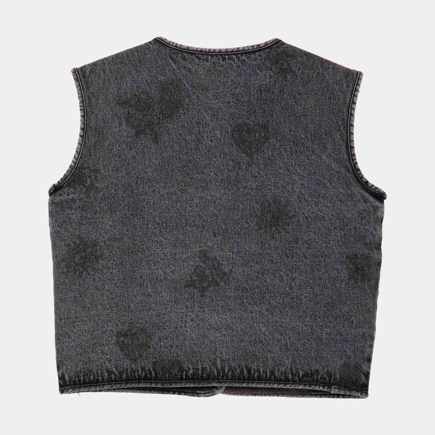 Santa Cruz Workers Reversible Vest Strange Mix Up Charcoal