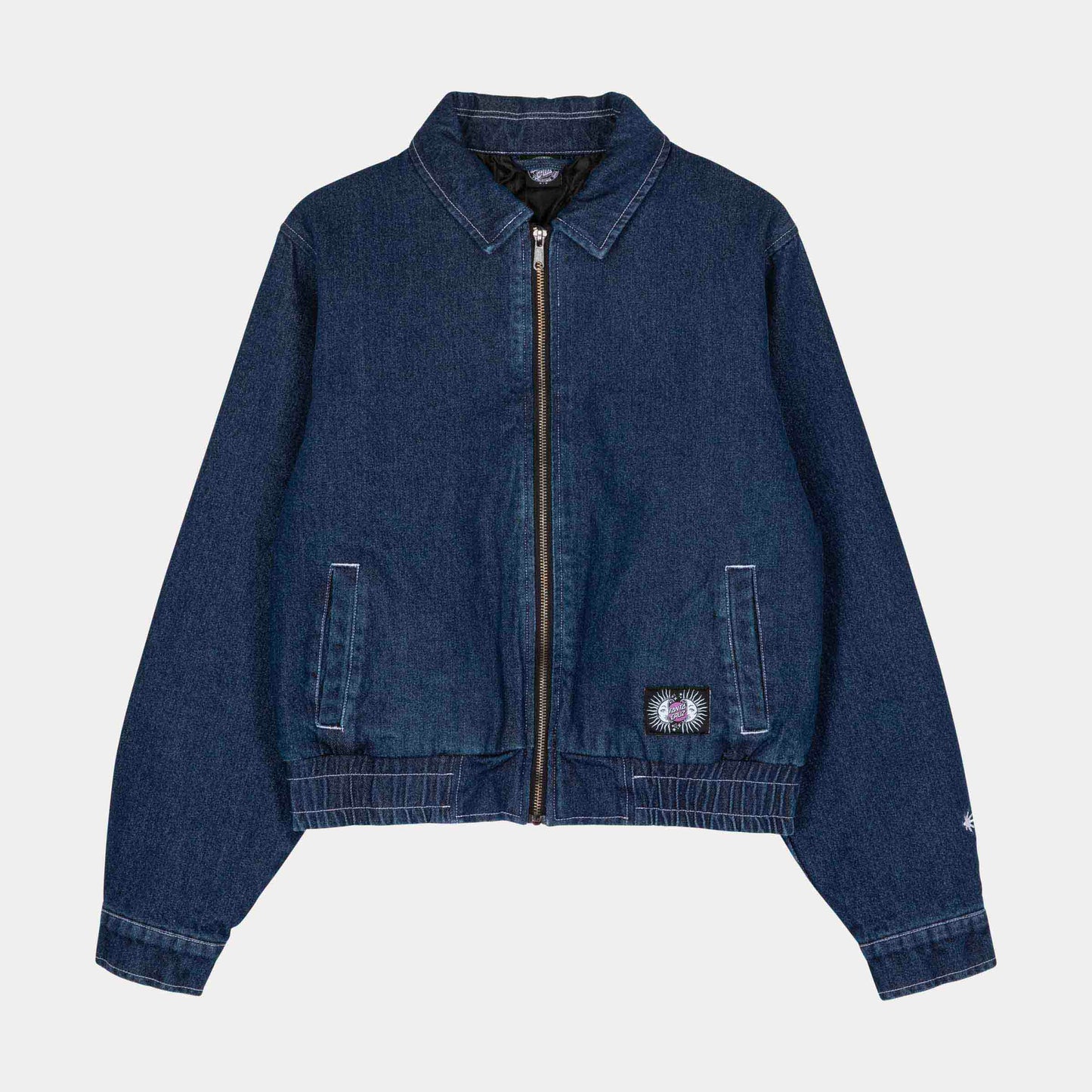 Santa Cruz Split Sun Bomber Jacket Dark Denim