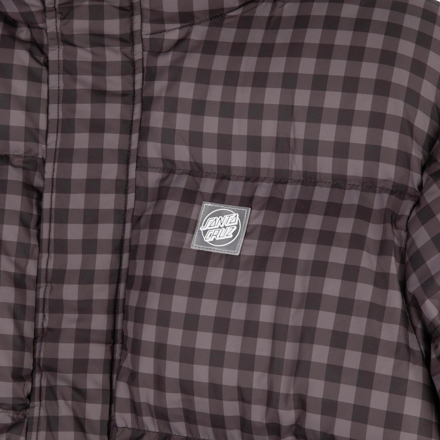 Santa Cruz | Opus Dot Quilted Jacket Brown Gingham