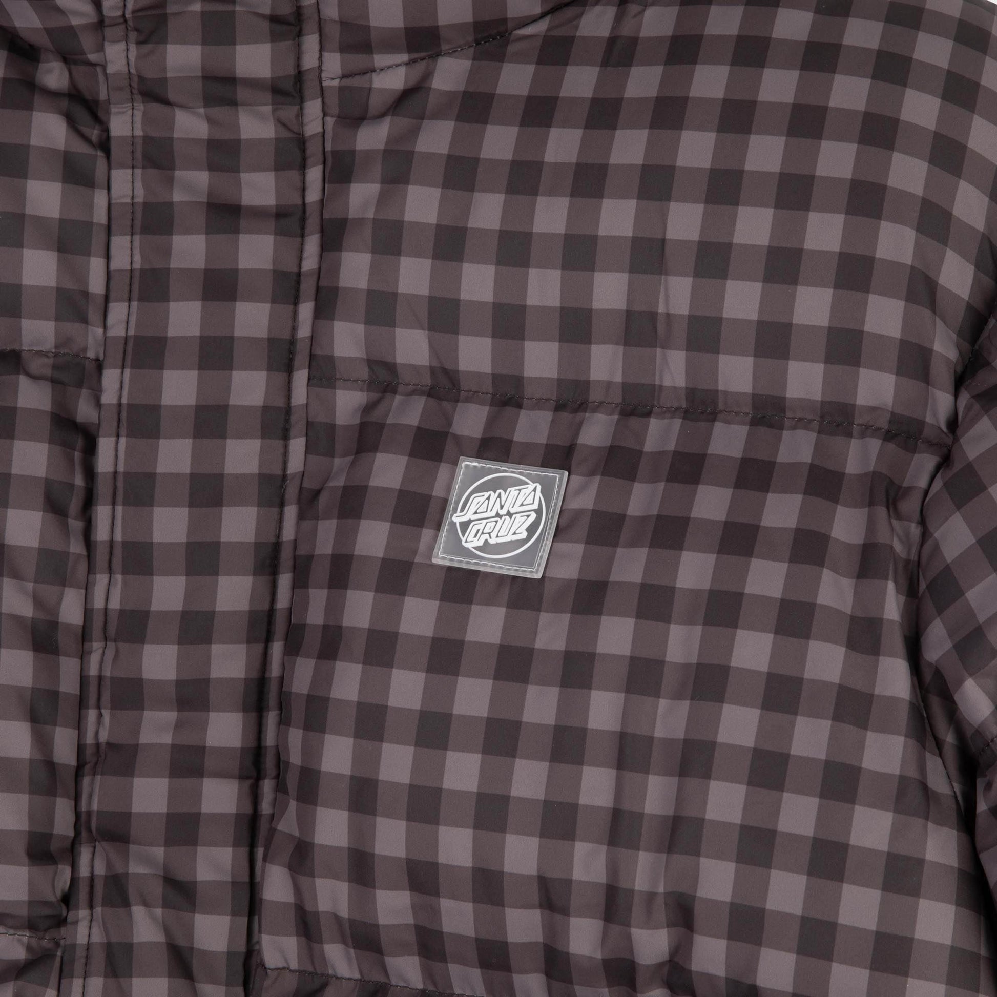 Santa Cruz | Opus Dot Quilted Jacket Brown Gingham