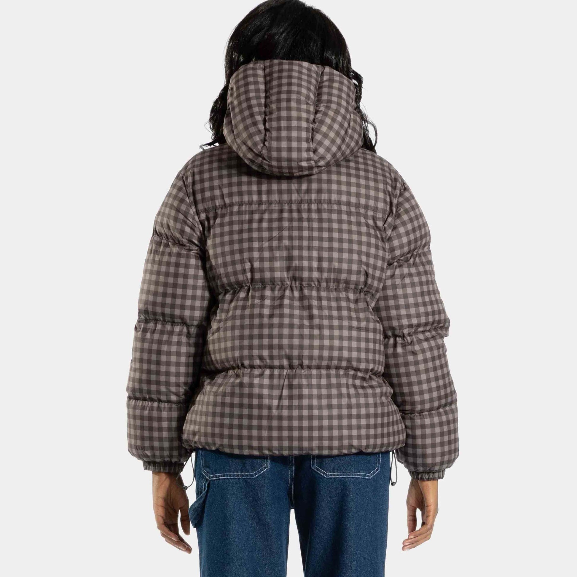 Santa Cruz | Opus Dot Quilted Jacket Brown Gingham